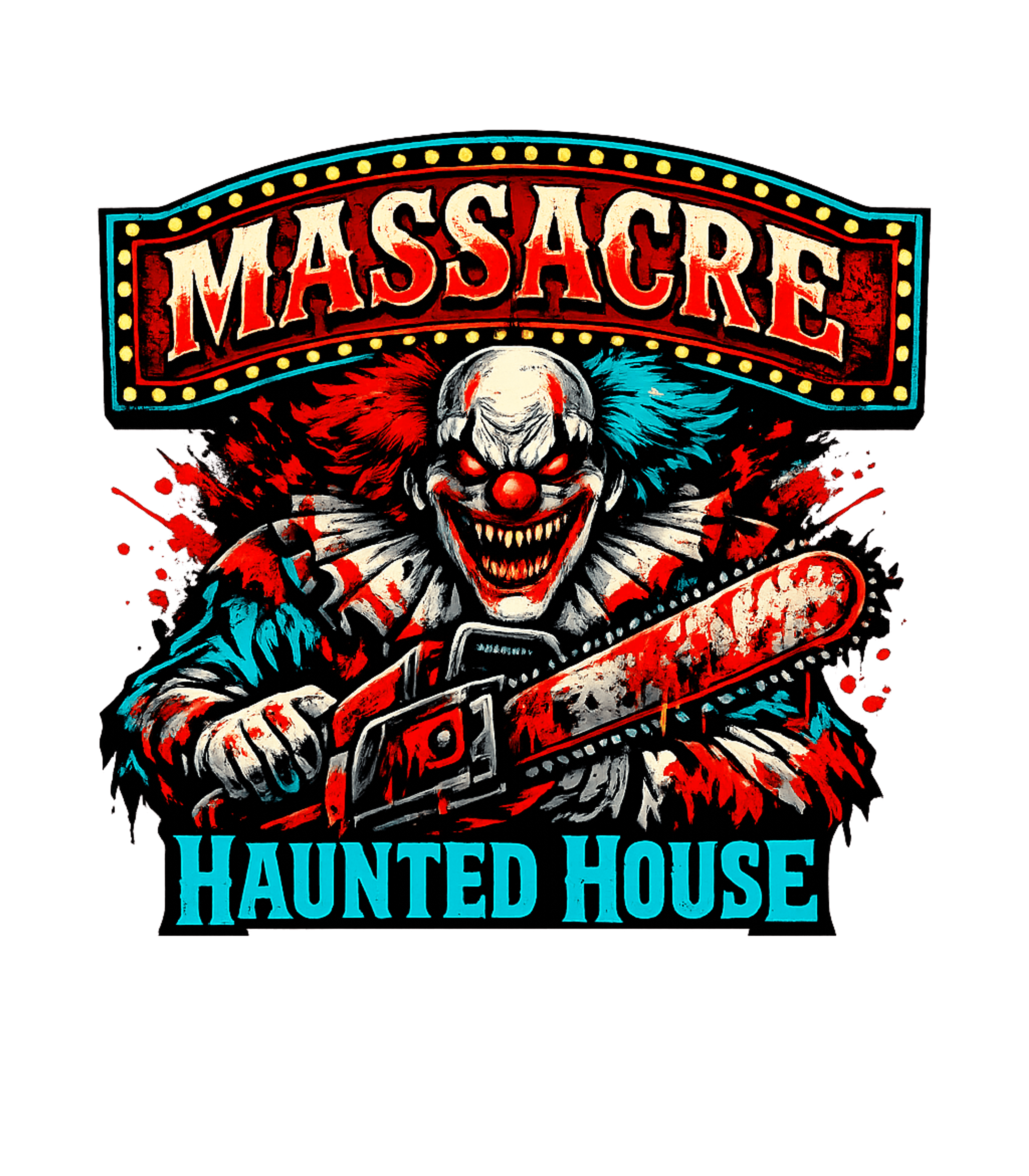 Massacre Haunted House halloween Premium T-Shirt featuring Unleash your inner horror fan with this chilling graphic fea – designed by Geoff Brown @ SunFrog Massacre Haunted House halloween Premium T-Shirt featuring Unleash your inner horror fan with this chilling graphic fea – designed by Geoff Brown @ SunFrog