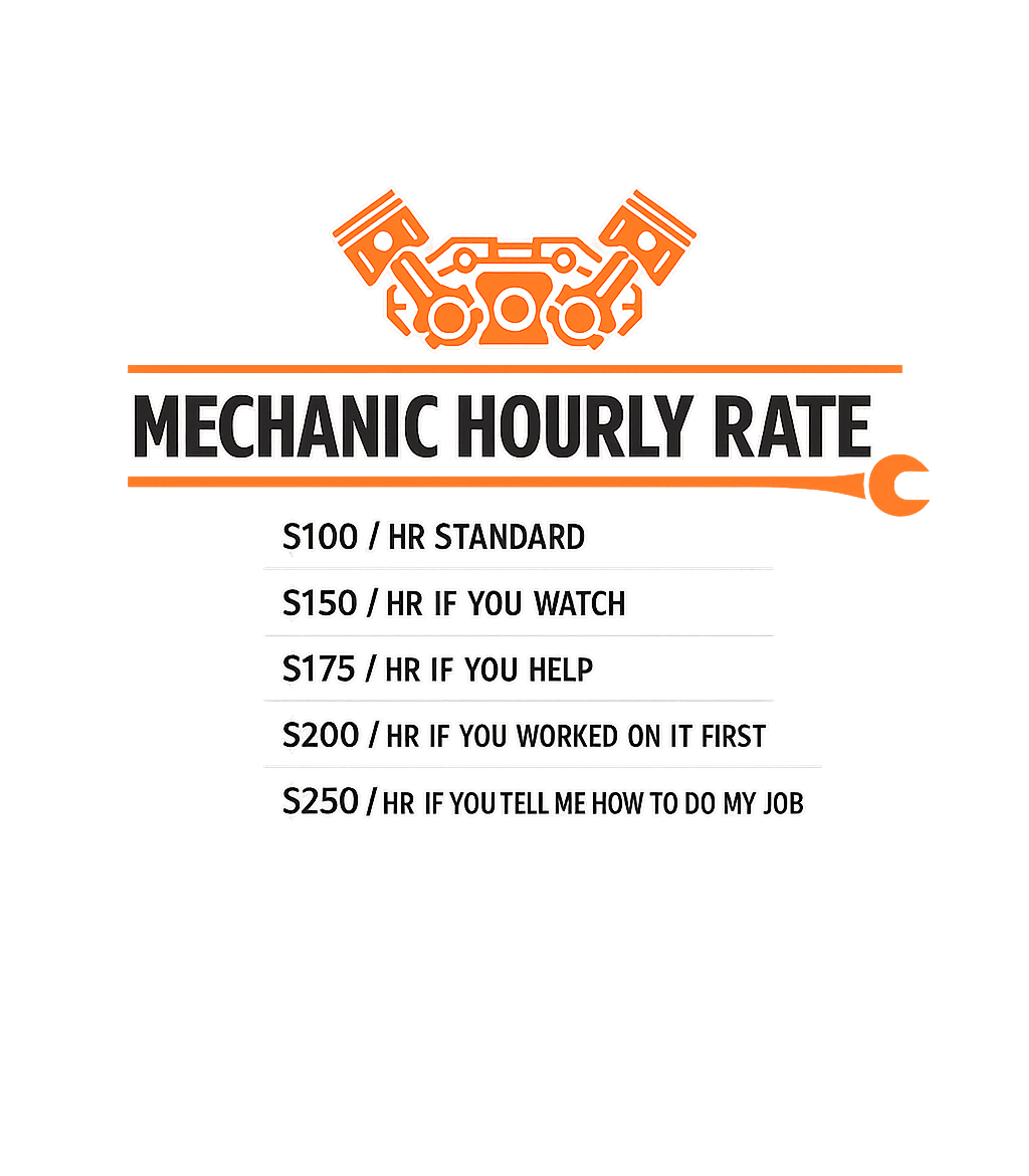 Mechanic Hourly Rate Mechanics Hooded Sweatshirt featuring Show off your mechanic pride with this humorous t-shirt – designed by Geoff Brown @ SunFrog Mechanic Hourly Rate Mechanics Hooded Sweatshirt featuring Show off your mechanic pride with this humorous t-shirt – designed by Geoff Brown @ SunFrog