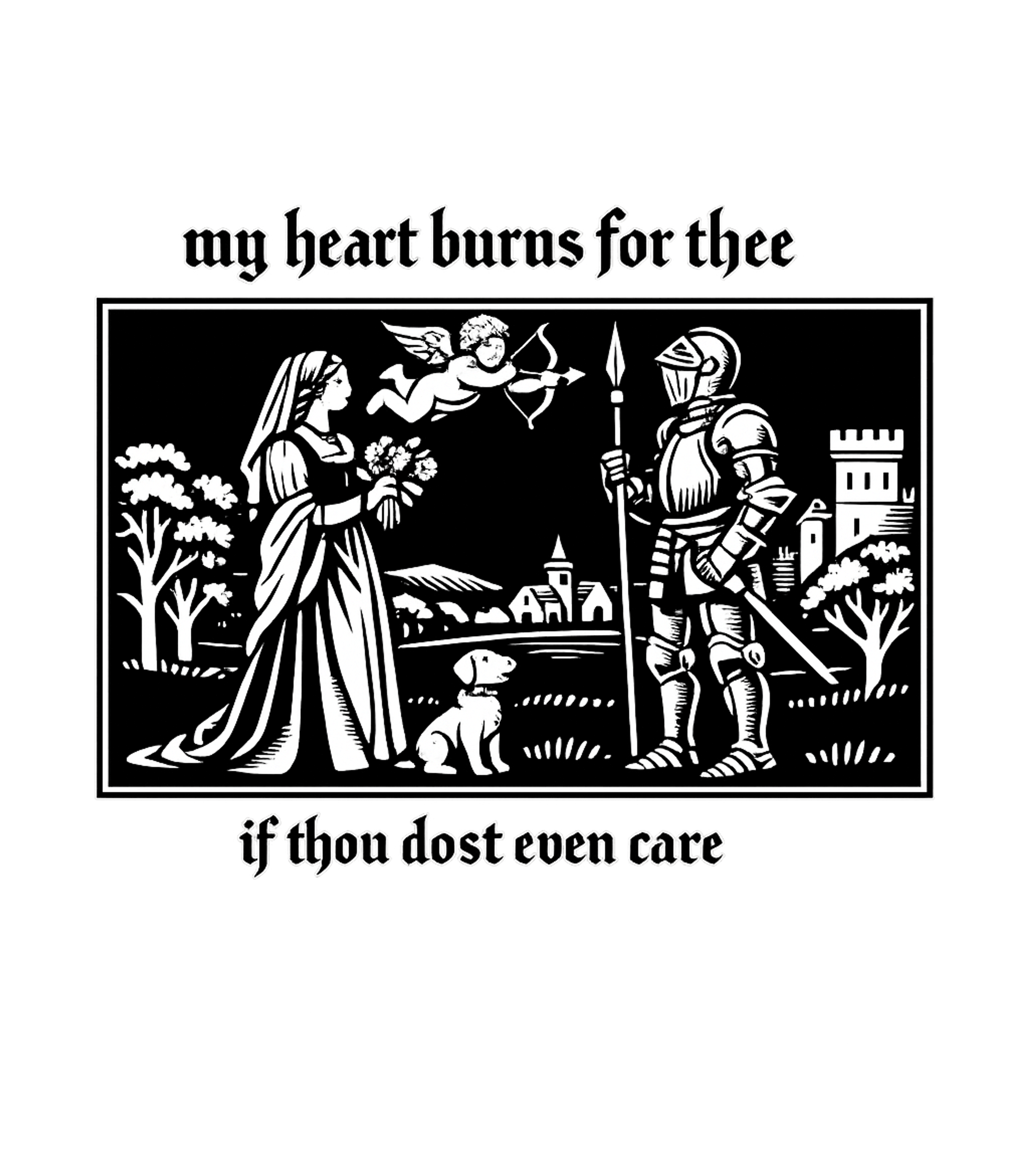 Medieval Romantic Longing Relationship Humor Premium T-Shirt featuring Express your dramatic romantic side with this medieval-theme – designed by Geoff Brown @ SunFrog Medieval Romantic Longing Relationship Humor Premium T-Shirt featuring Express your dramatic romantic side with this medieval-theme – designed by Geoff Brown @ SunFrog