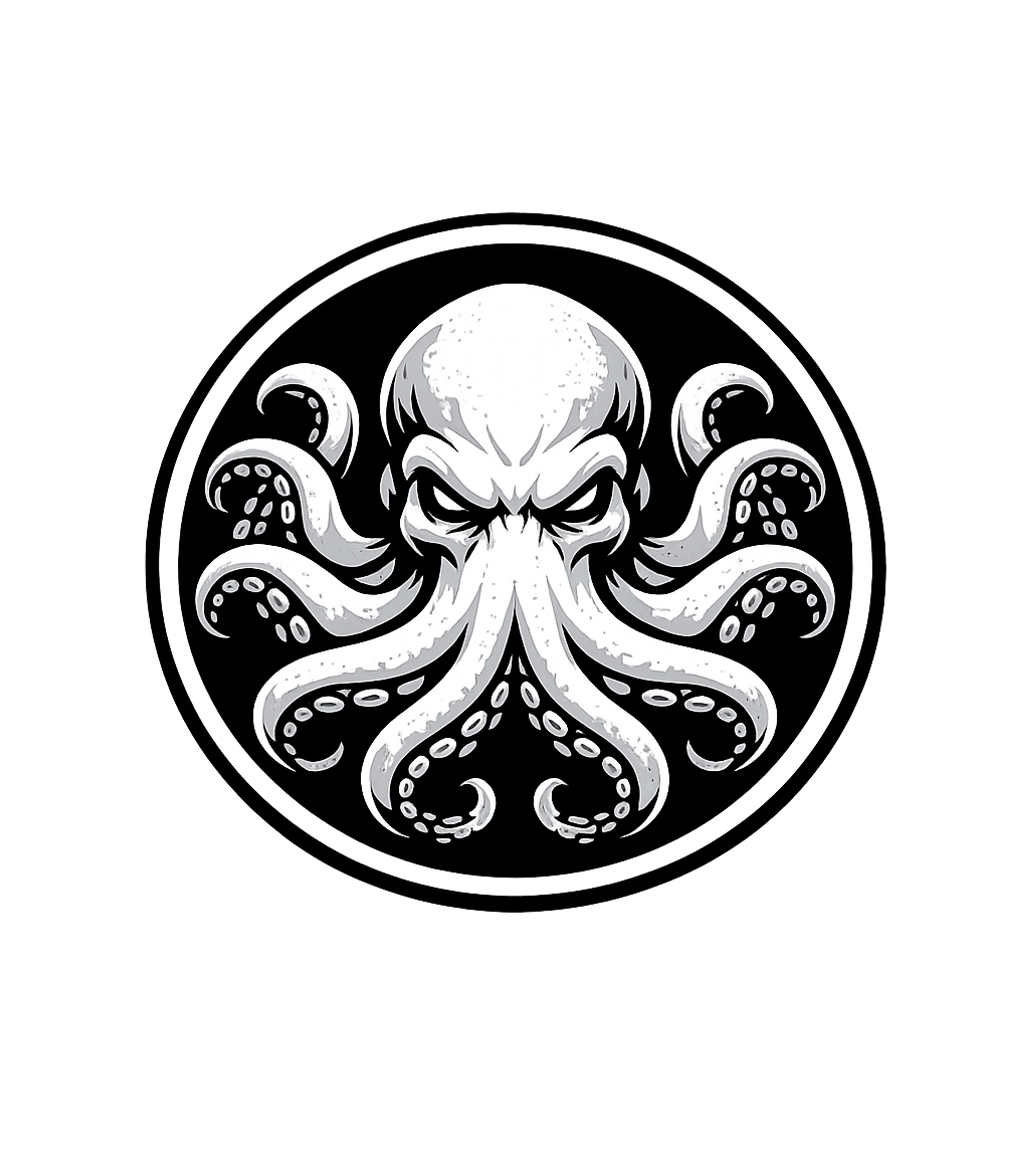 Menacing Kraken Octopus Wildlife Hooded Sweatshirt featuring Embrace the depths with this striking black and white graphi – designed by Geoff Brown @ SunFrog Menacing Kraken Octopus Wildlife Hooded Sweatshirt featuring Embrace the depths with this striking black and white graphi – designed by Geoff Brown @ SunFrog