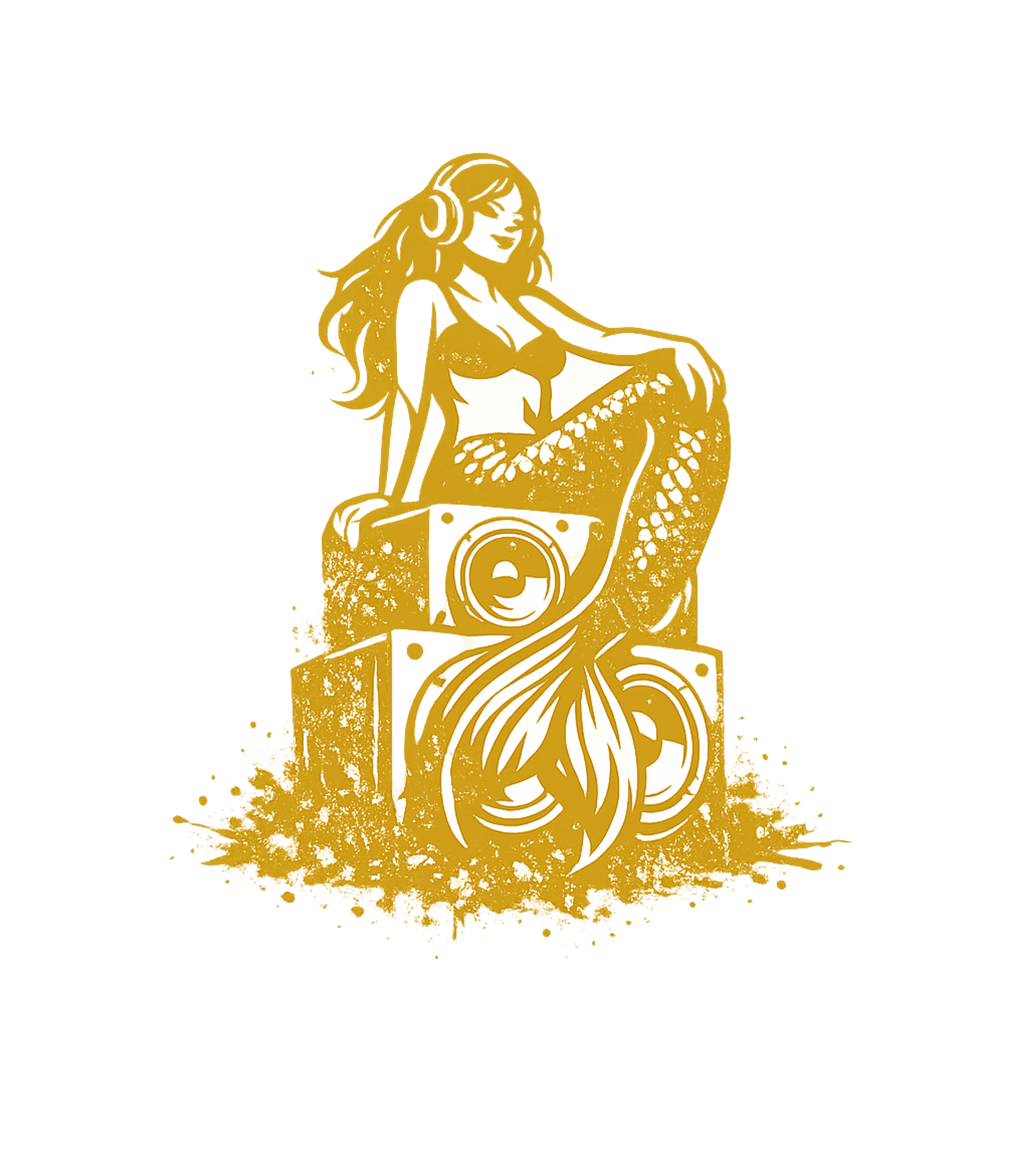 Mermaid DJ Music Hooded Sweatshirt featuring This unique graphic features a cool mermaid wearing headphon – designed by Geoff Brown @ SunFrog Mermaid DJ Music Hooded Sweatshirt featuring This unique graphic features a cool mermaid wearing headphon – designed by Geoff Brown @ SunFrog