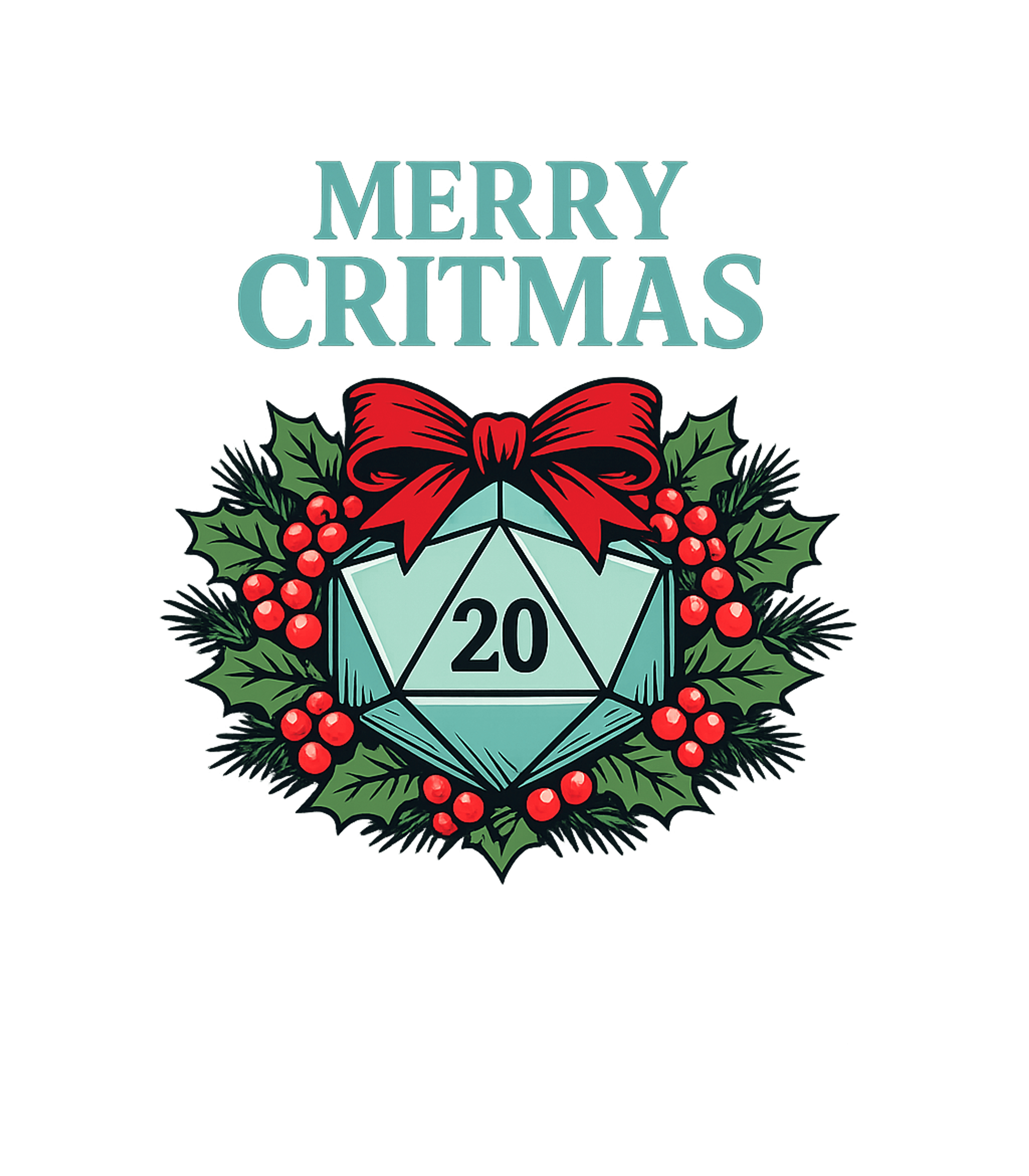 Merry Critmas D20 Die Gaming Crewneck Sweatshirt featuring Celebrate the holiday season with a gamer twist! This festiv – designed by Geoff Brown @ SunFrog Merry Critmas D20 Die Gaming Crewneck Sweatshirt featuring Celebrate the holiday season with a gamer twist! This festiv – designed by Geoff Brown @ SunFrog
