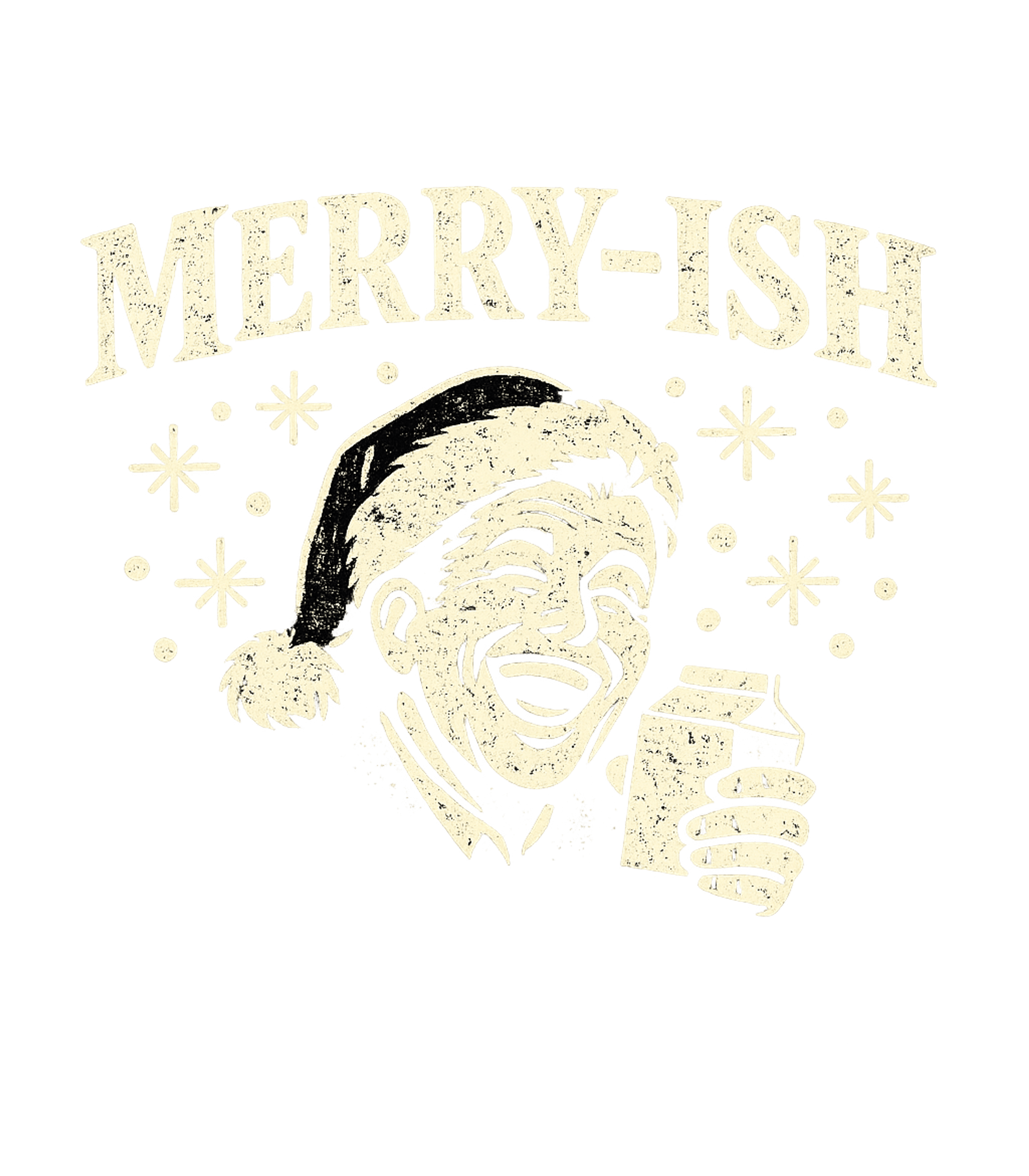 Merry-ish Holiday Cheer Sarcasm Premium T-Shirt featuring This vintage-style graphic features a laughing character in – designed by Geoff Brown @ SunFrog Merry-ish Holiday Cheer Sarcasm Premium T-Shirt featuring This vintage-style graphic features a laughing character in – designed by Geoff Brown @ SunFrog