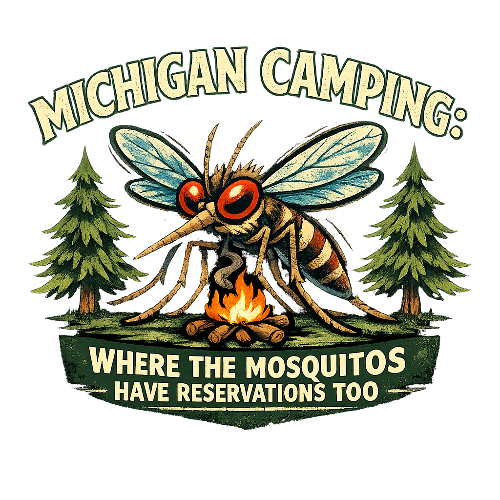 Michigan Camping Humor Camping Sticker featuring Celebrate the unique charm of Michigan camping with this fun – designed by Destinie Laslo @ SunFrog Michigan Camping Humor Camping Sticker featuring Celebrate the unique charm of Michigan camping with this fun – designed by Destinie Laslo @ SunFrog