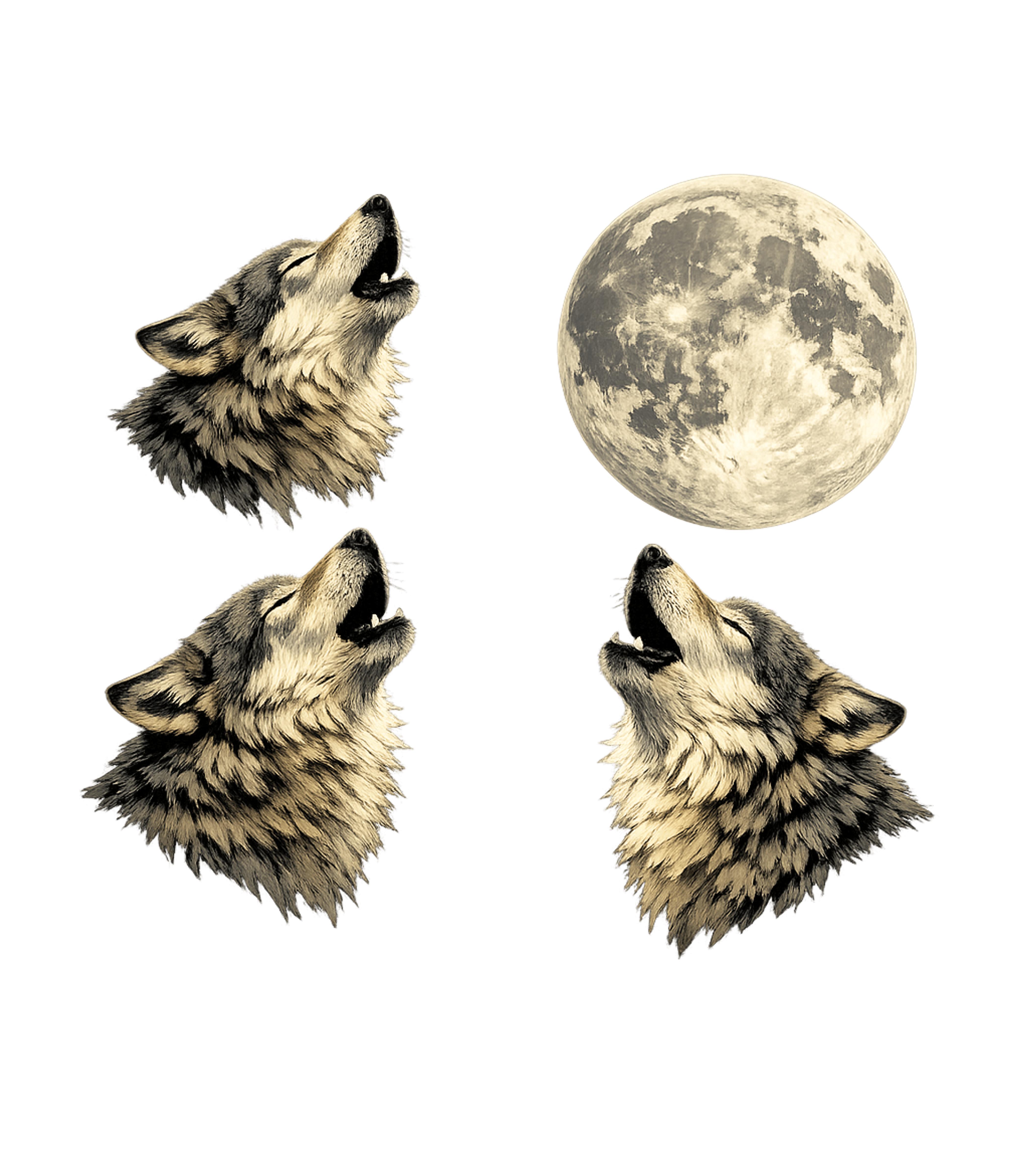 Midnight Howling Wolves Wildlife Premium T-Shirt featuring Embrace the call of the wild with this graphic featuring fou – designed by Geoff Brown @ SunFrog Midnight Howling Wolves Wildlife Premium T-Shirt featuring Embrace the call of the wild with this graphic featuring fou – designed by Geoff Brown @ SunFrog