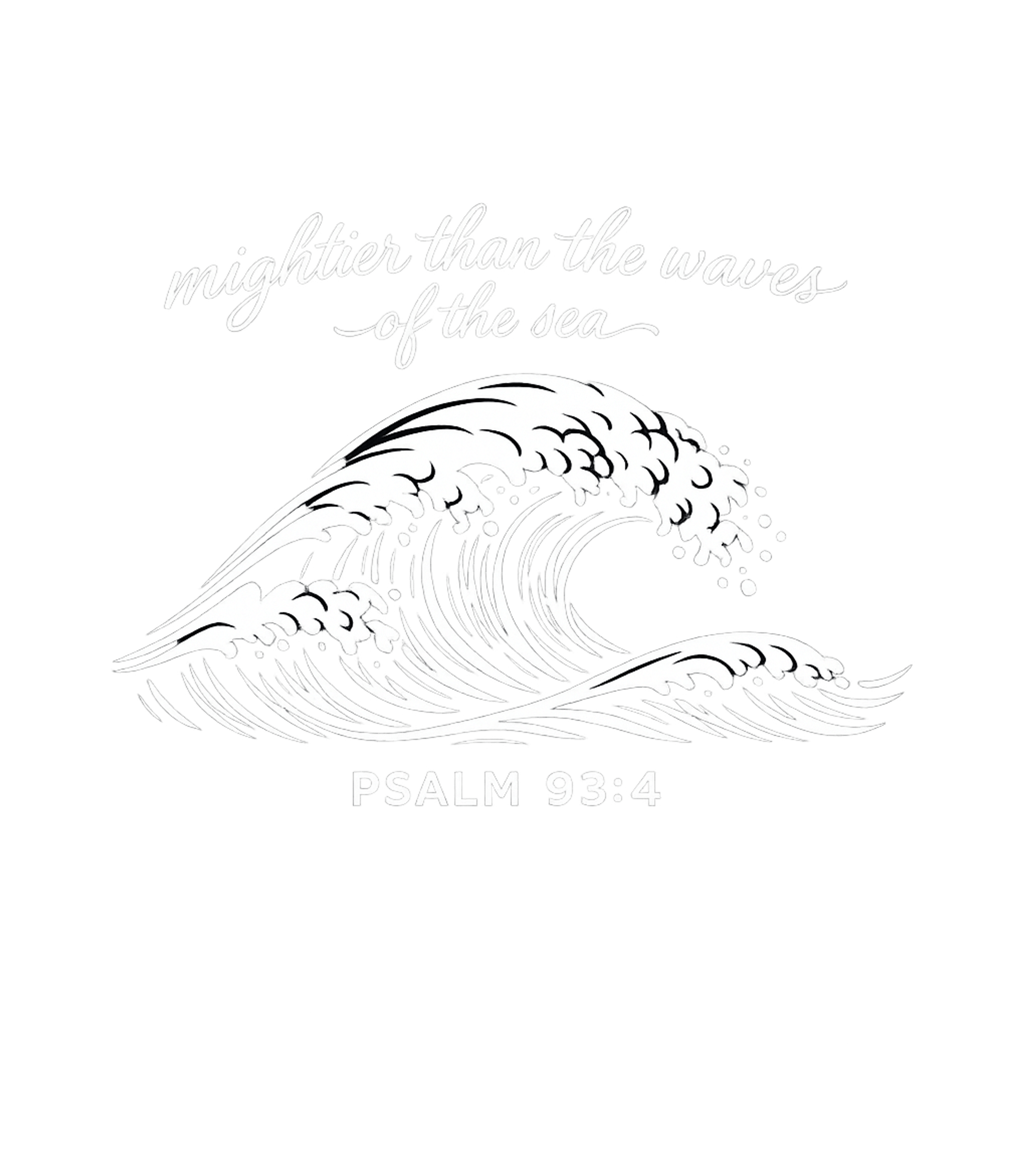 Mightier Than Waves Bible Verses Hooded Sweatshirt featuring An inspiring t-shirt design featuring a powerful ocean wave – designed by Geoff Brown @ SunFrog Mightier Than Waves Bible Verses Hooded Sweatshirt featuring An inspiring t-shirt design featuring a powerful ocean wave – designed by Geoff Brown @ SunFrog