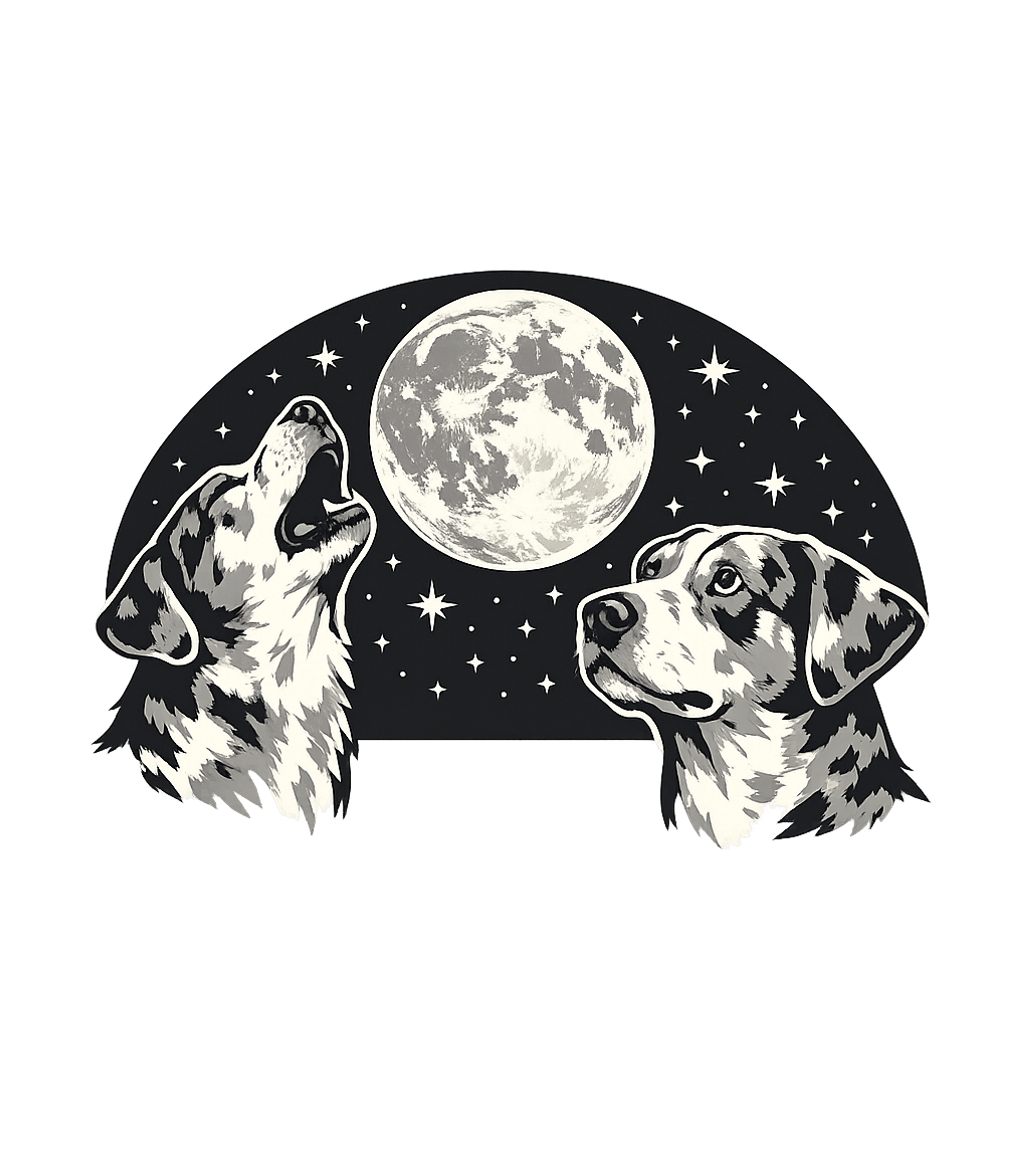 Moon Dogs Howling Dogs Hooded Sweatshirt featuring Celebrate the bond with nature and your canine companions wi – designed by Geoff Brown @ SunFrog Moon Dogs Howling Dogs Hooded Sweatshirt featuring Celebrate the bond with nature and your canine companions wi – designed by Geoff Brown @ SunFrog