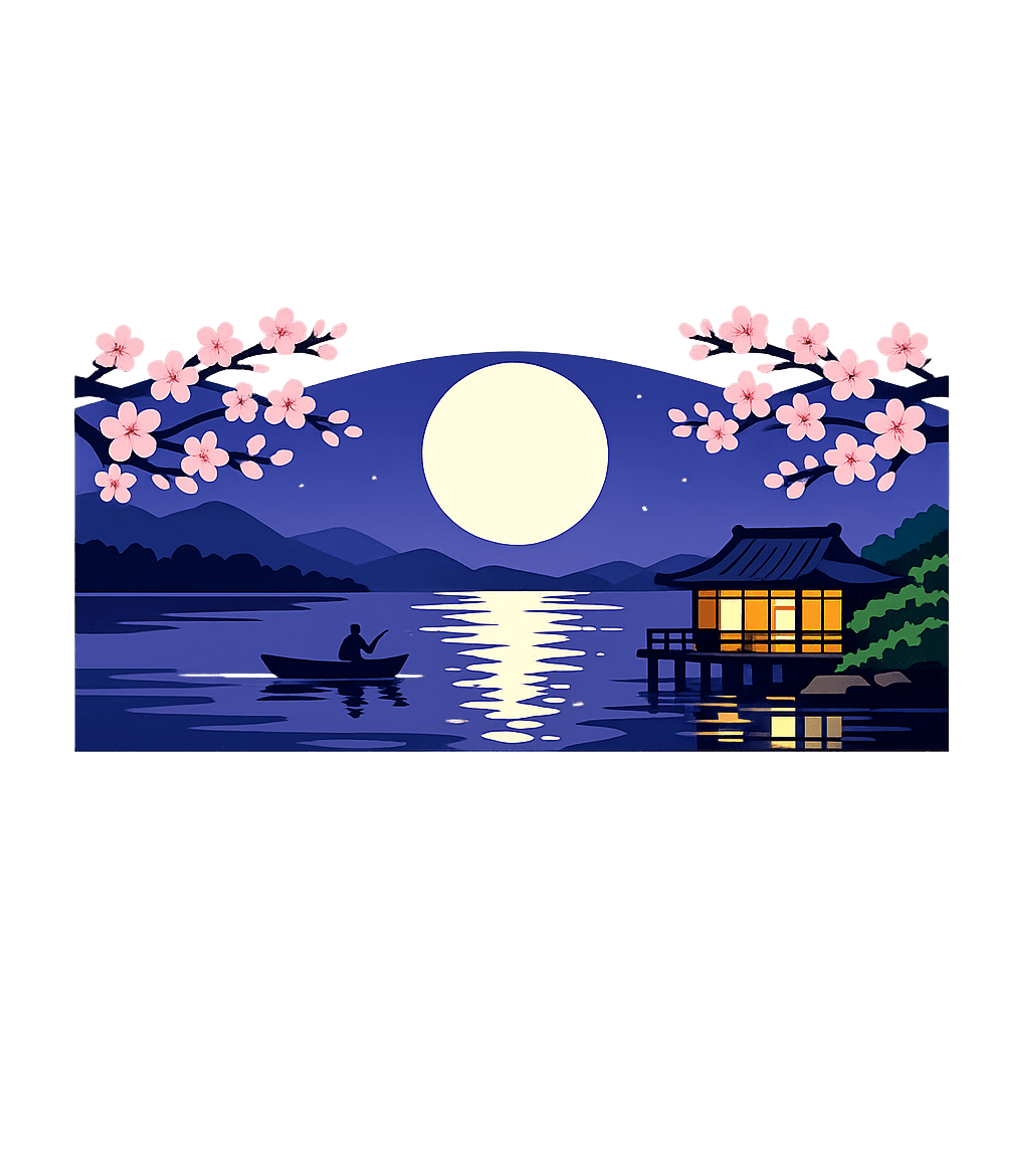 Moonlit Night Fishing Fishing Hooded Sweatshirt featuring Immerse yourself in the tranquility of a moonlit Japanese ni – designed by Geoff Brown @ SunFrog Moonlit Night Fishing Fishing Hooded Sweatshirt featuring Immerse yourself in the tranquility of a moonlit Japanese ni – designed by Geoff Brown @ SunFrog