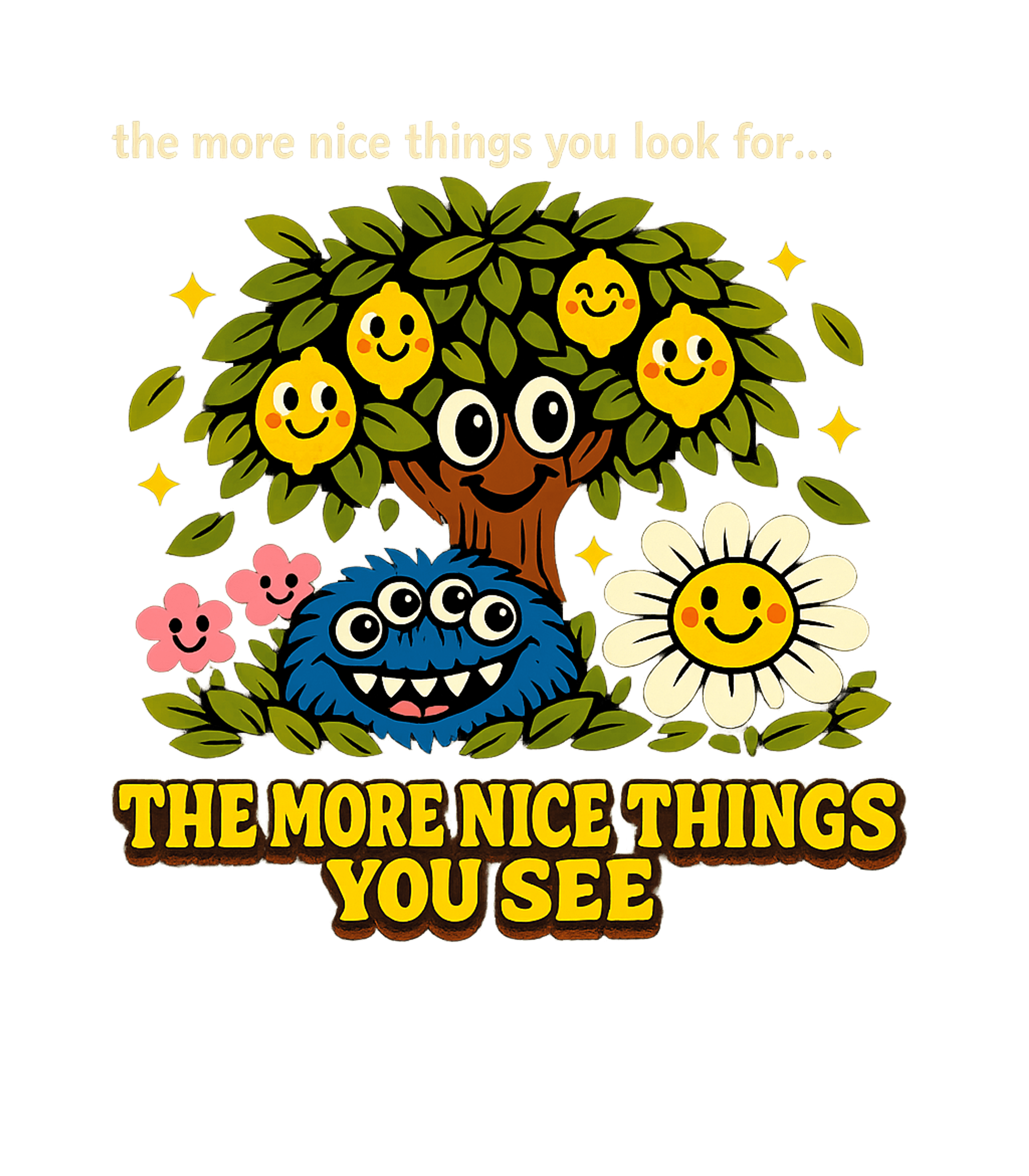 More Nice Things Inspirational Messages Premium T-Shirt featuring This cheerful graphic tee features adorable characters and a – designed by Geoff Brown @ SunFrog More Nice Things Inspirational Messages Premium T-Shirt featuring This cheerful graphic tee features adorable characters and a – designed by Geoff Brown @ SunFrog