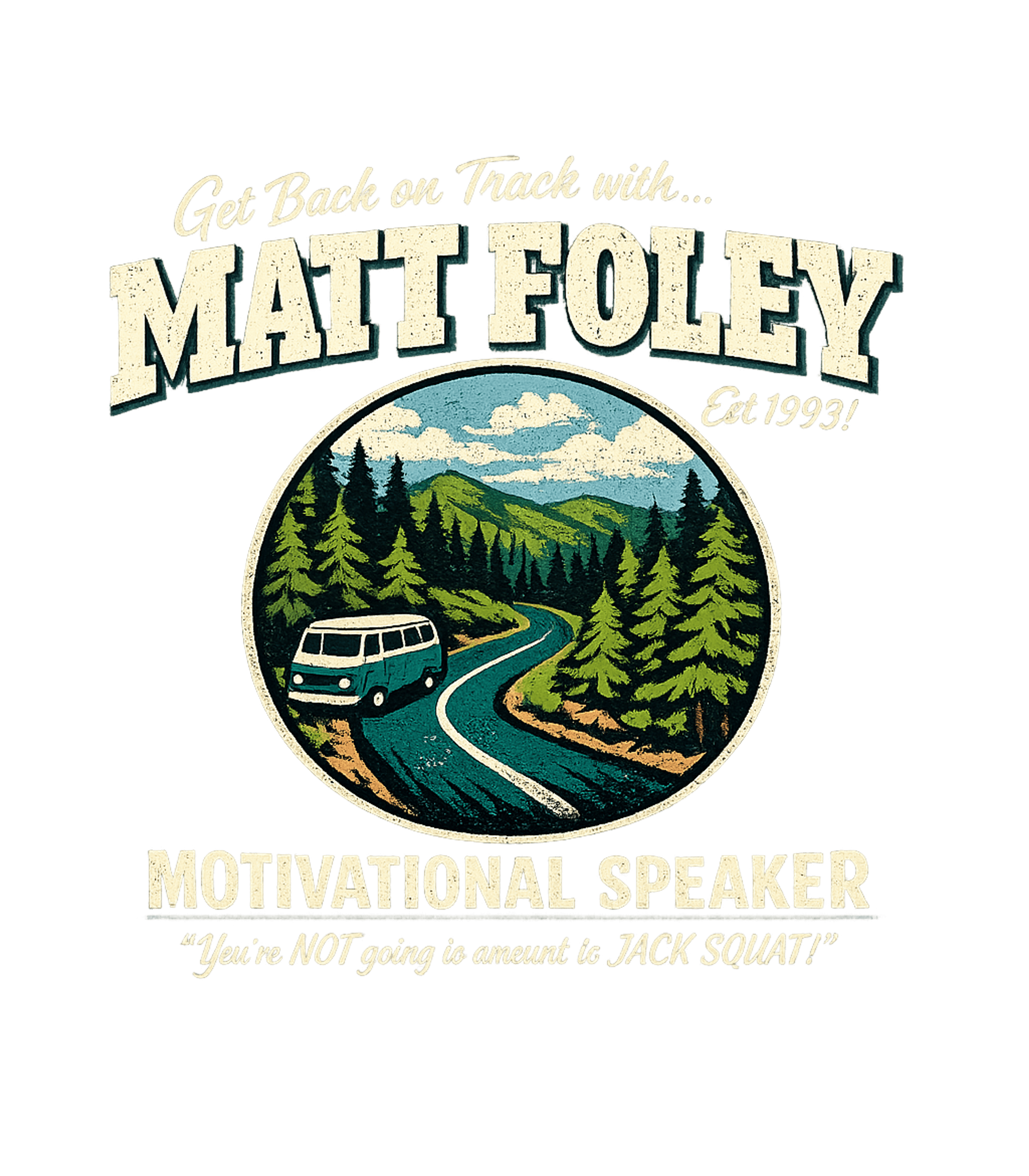 Motivational Speaker Foley Meme Humor Premium T-Shirt featuring Embrace a unique blend of retro travel aesthetics and assert – designed by Geoff Brown @ SunFrog Motivational Speaker Foley Meme Humor Premium T-Shirt featuring Embrace a unique blend of retro travel aesthetics and assert – designed by Geoff Brown @ SunFrog