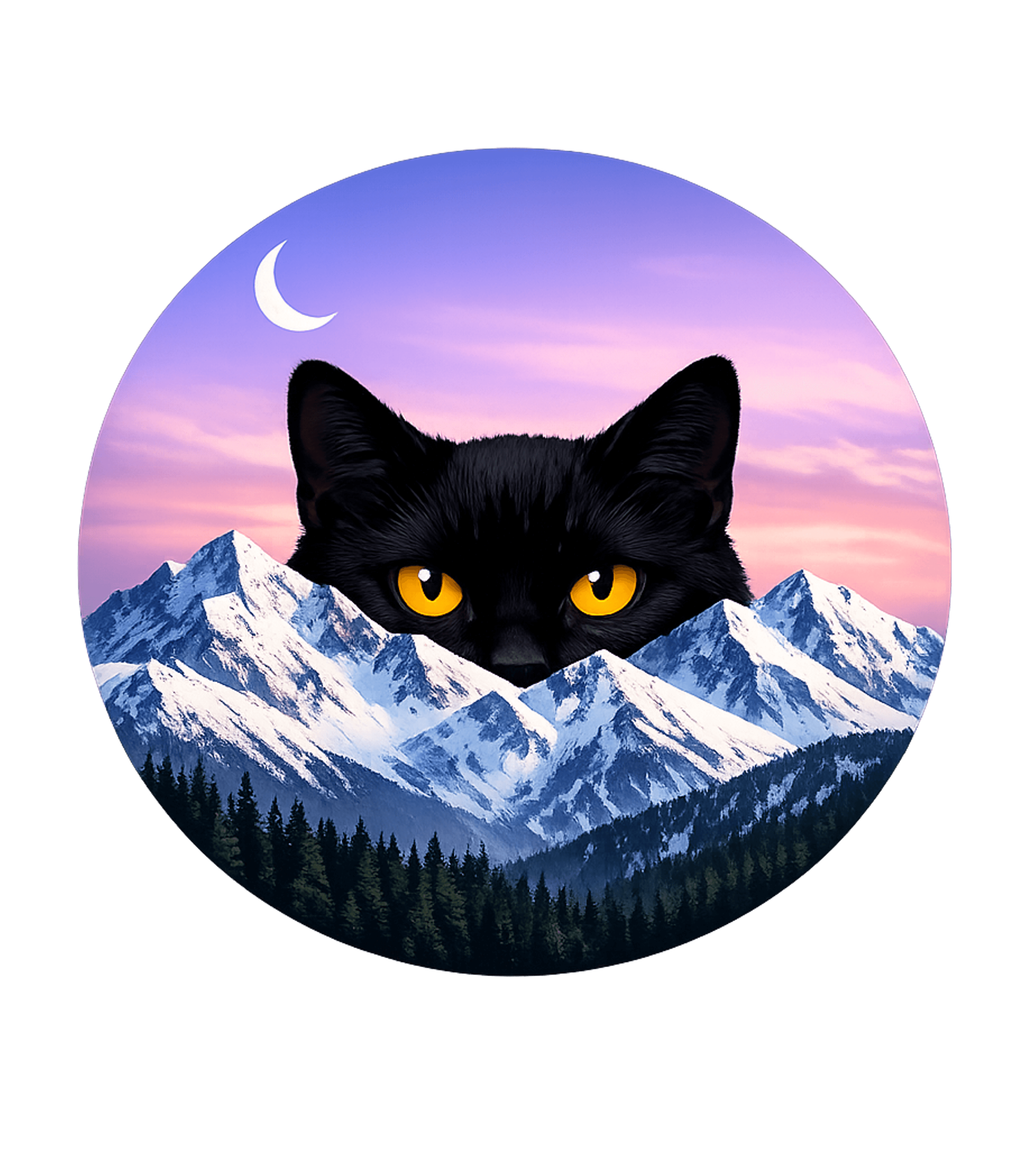 Mountain Cat Peeking Cats Tank Top featuring This whimsical graphic features a sleek black cat with glowi – designed by Geoff Brown @ SunFrog Mountain Cat Peeking Cats Tank Top featuring This whimsical graphic features a sleek black cat with glowi – designed by Geoff Brown @ SunFrog