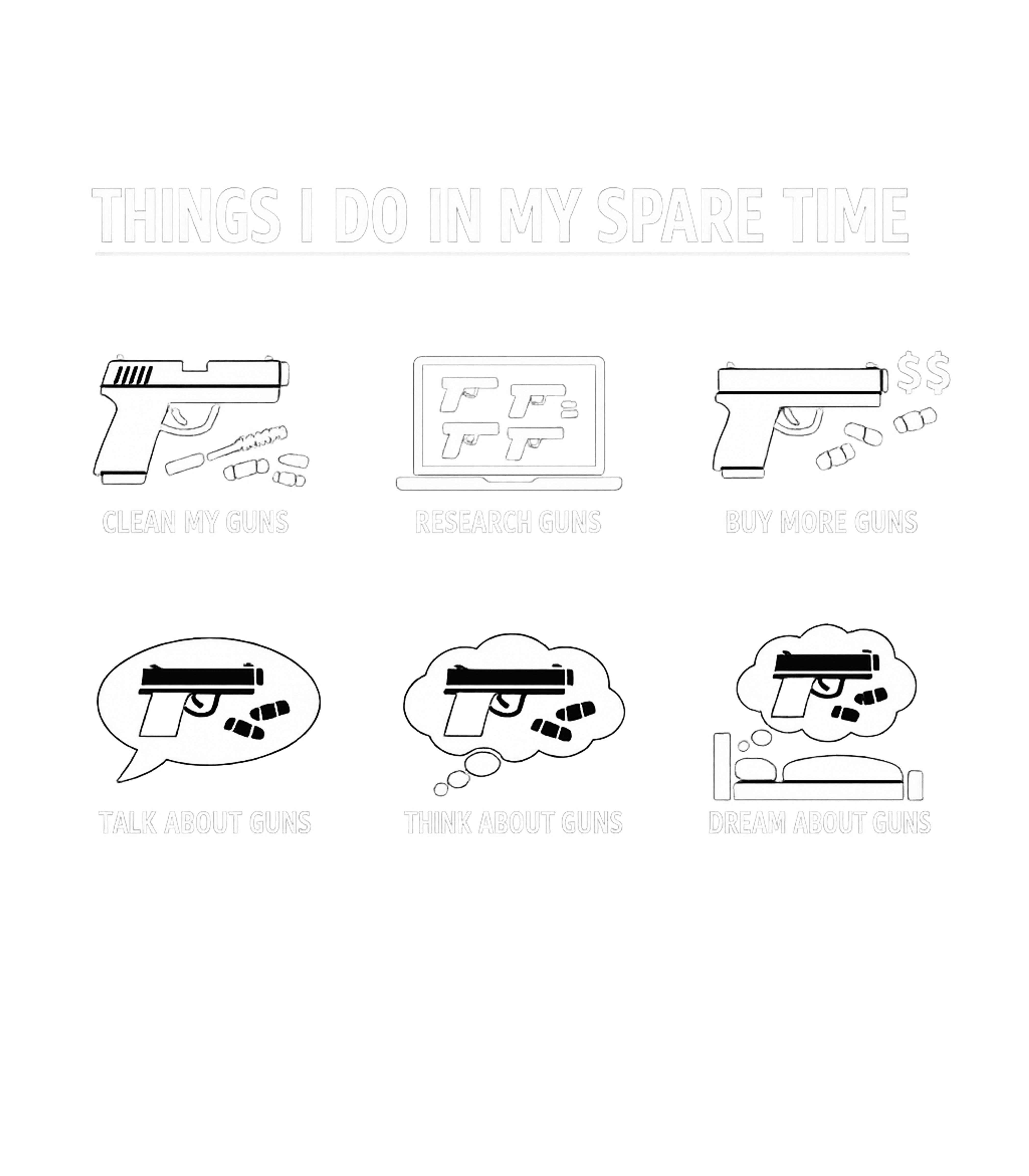 My Spare Time Guns Hunting Hooded Sweatshirt featuring Celebrate your passion for firearms with this graphic tee, i – designed by Geoff Brown @ SunFrog My Spare Time Guns Hunting Hooded Sweatshirt featuring Celebrate your passion for firearms with this graphic tee, i – designed by Geoff Brown @ SunFrog