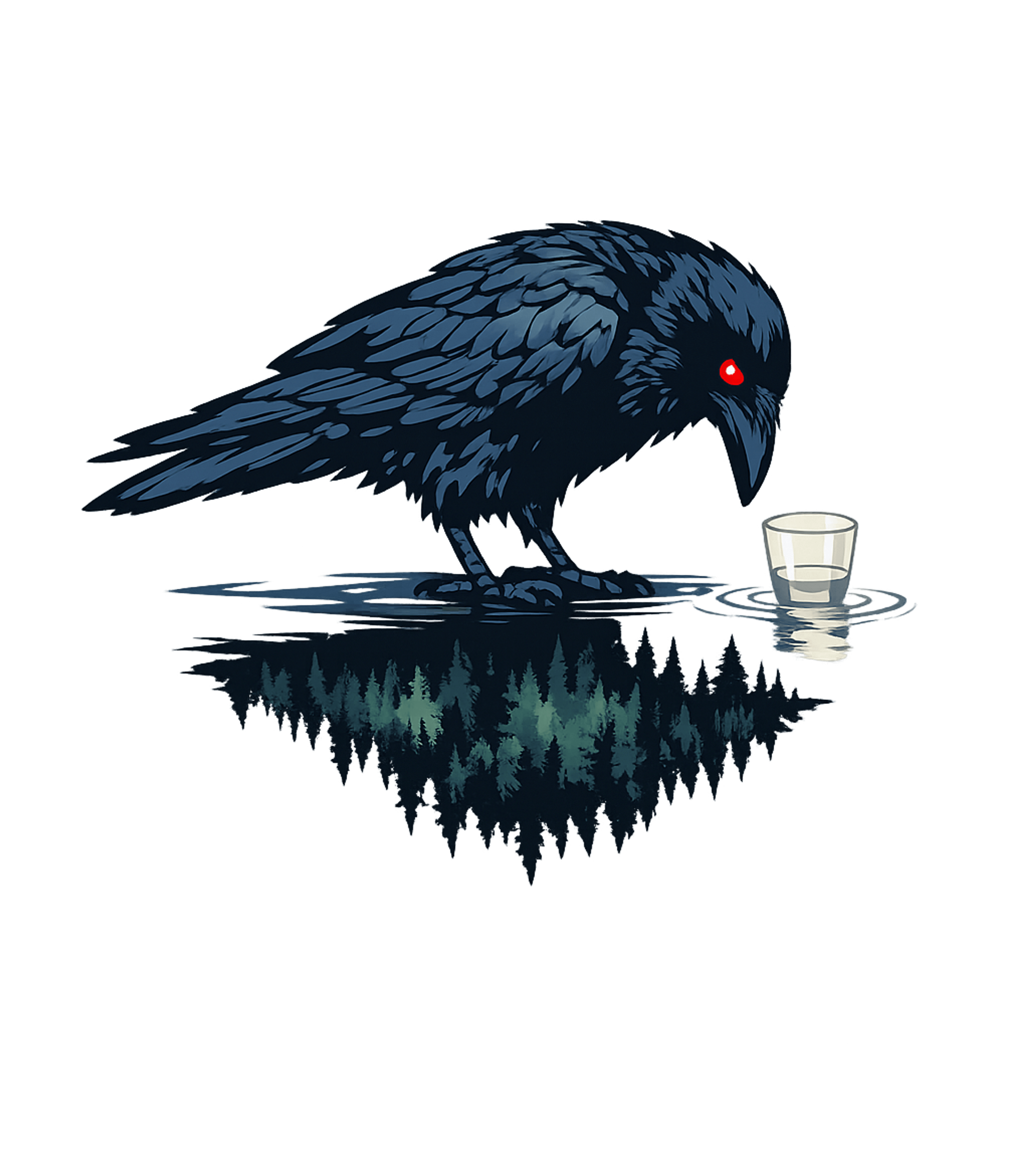 Mystic Raven Reflection Wildlife Premium T-Shirt featuring Embrace the enigma with this captivating t-shirt featuring a – designed by Geoff Brown @ SunFrog Mystic Raven Reflection Wildlife Premium T-Shirt featuring Embrace the enigma with this captivating t-shirt featuring a – designed by Geoff Brown @ SunFrog