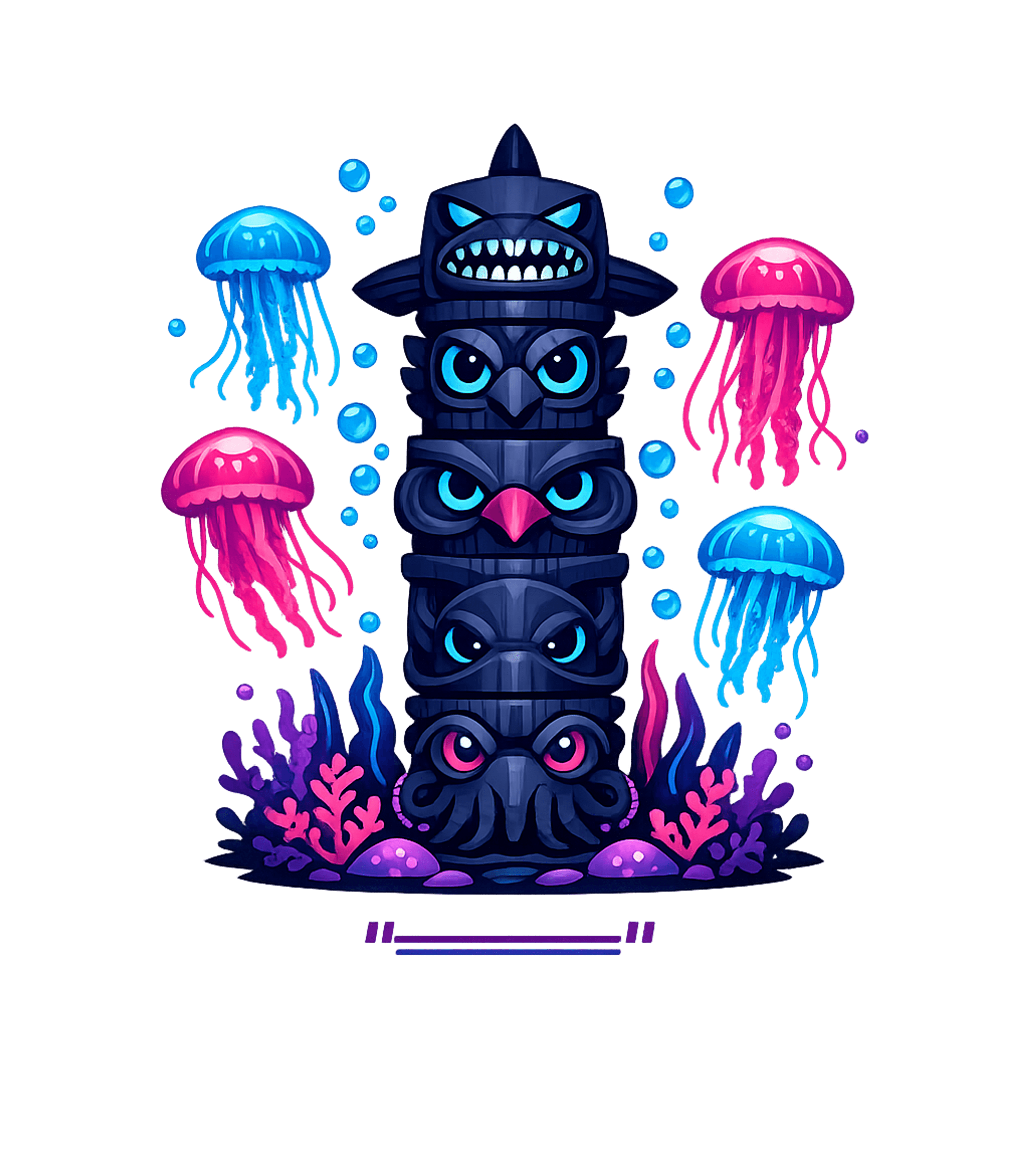 Mystic Sea Totem Wildlife Hooded Sweatshirt featuring Dive into the deep with this vibrant t-shirt featuring a mys – designed by Geoff Brown @ SunFrog Mystic Sea Totem Wildlife Hooded Sweatshirt featuring Dive into the deep with this vibrant t-shirt featuring a mys – designed by Geoff Brown @ SunFrog