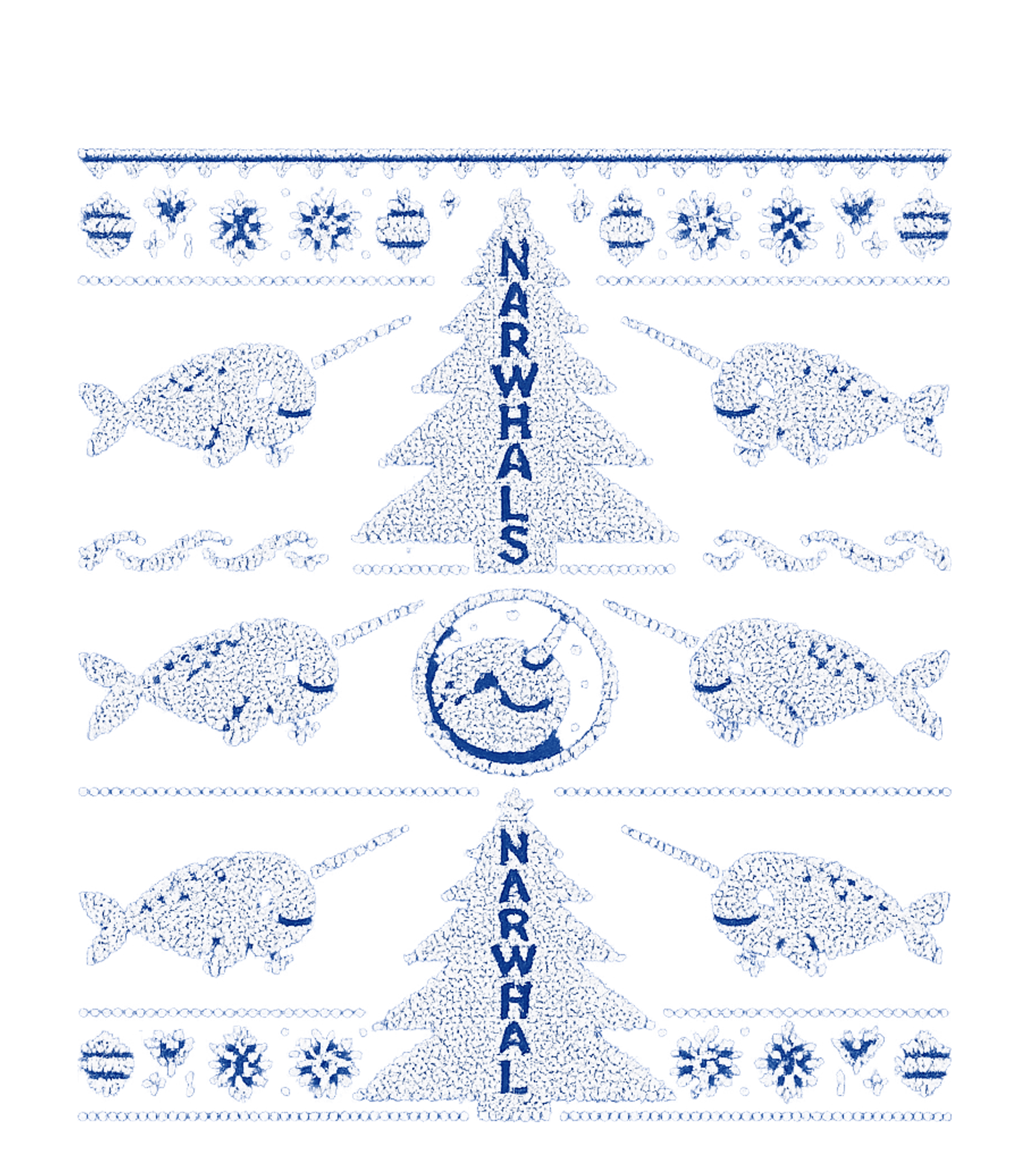 Narwhals Christmas Sweater Wildlife Tank Top featuring Embrace the festive season with this unique 'ugly Christmas  – designed by Geoff Brown @ SunFrog
