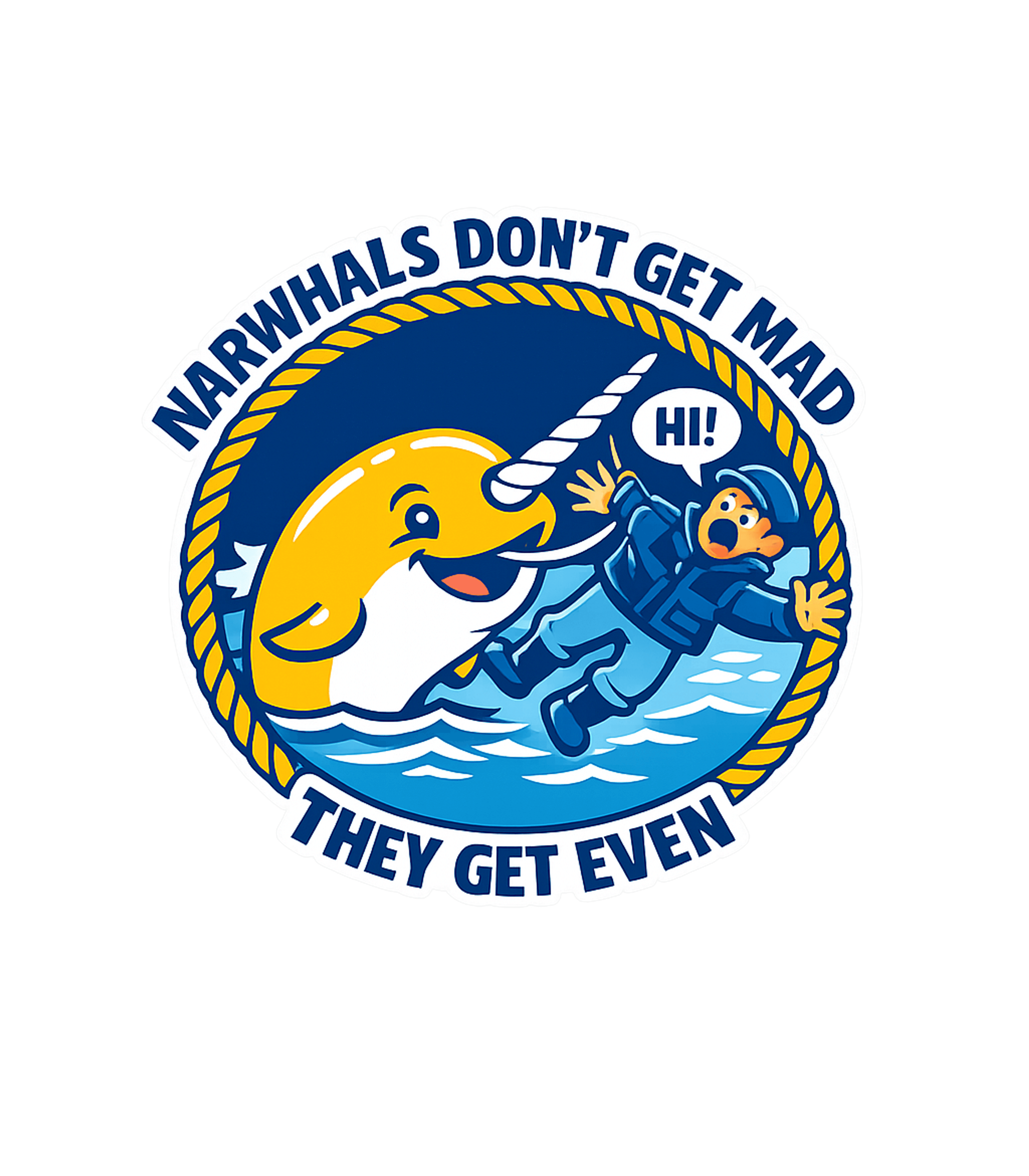Narwhals Get Even Humor Wildlife Hooded Sweatshirt featuring This humorous graphic features a narwhal playfully poking a – designed by Geoff Brown @ SunFrog Narwhals Get Even Humor Wildlife Hooded Sweatshirt featuring This humorous graphic features a narwhal playfully poking a – designed by Geoff Brown @ SunFrog