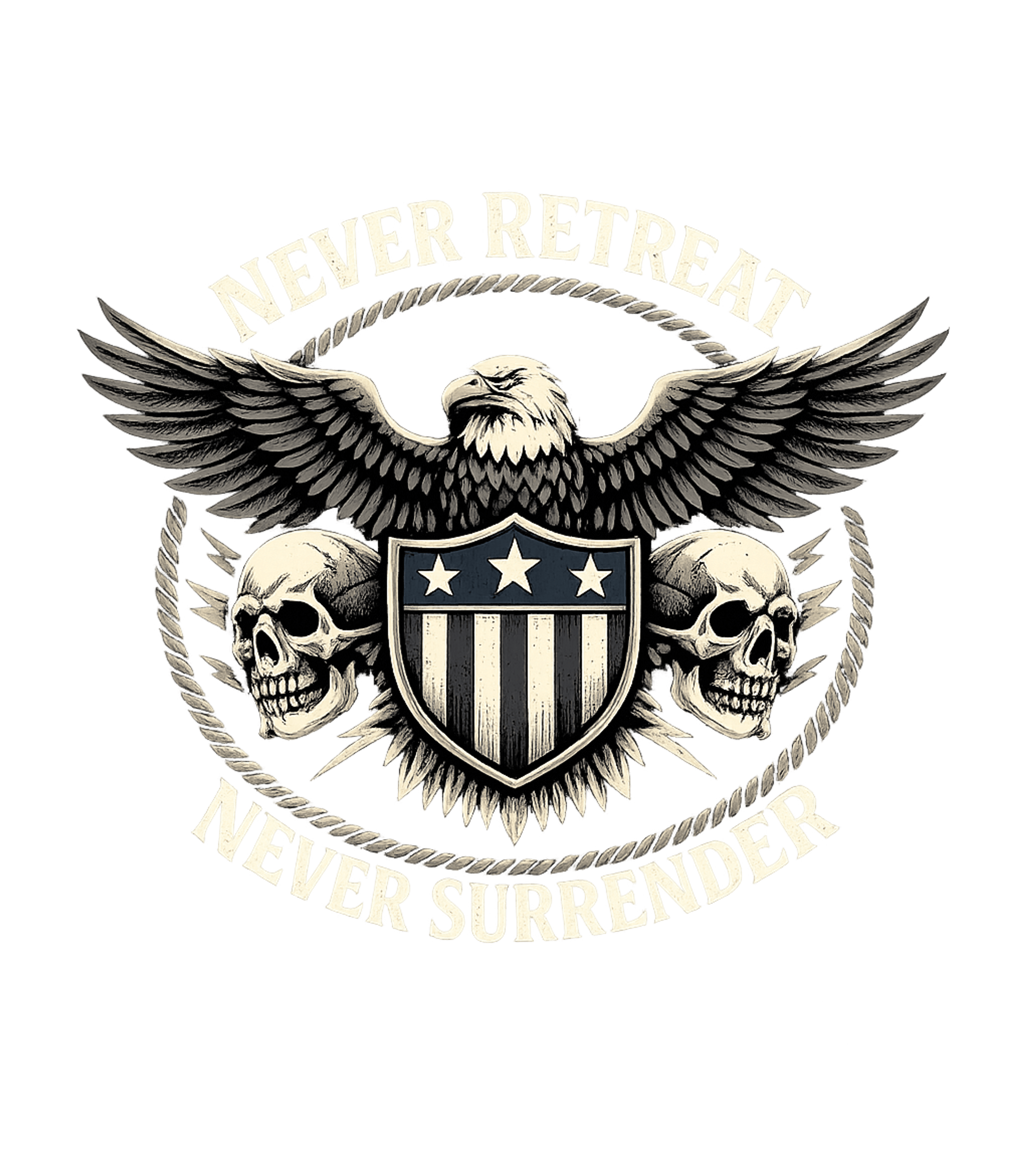 Never Retreat Surrender Military Pride Premium T-Shirt featuring Show your unwavering spirit with this bold patriotic design – designed by Geoff Brown @ SunFrog Never Retreat Surrender Military Pride Premium T-Shirt featuring Show your unwavering spirit with this bold patriotic design – designed by Geoff Brown @ SunFrog