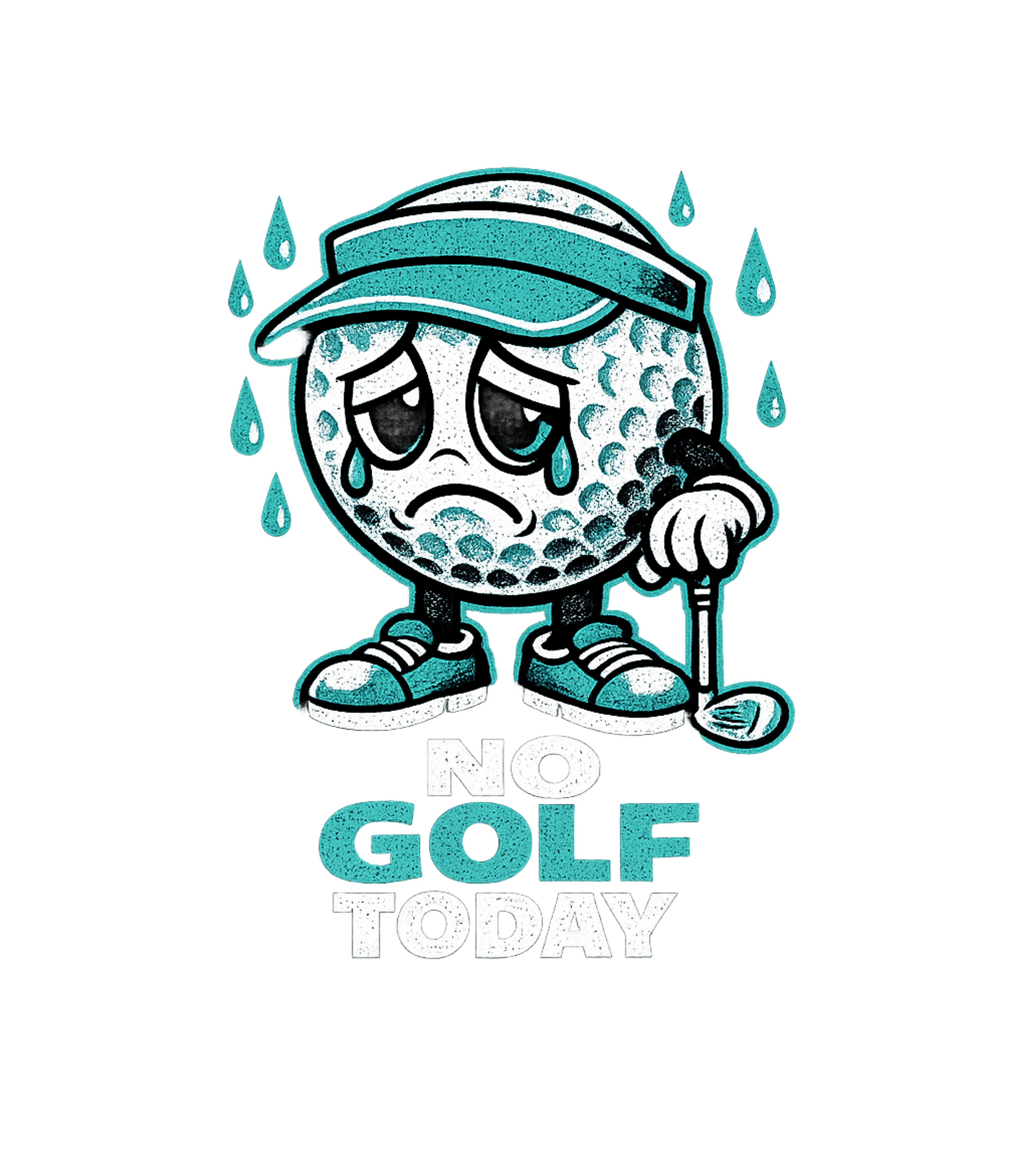 No Golf Today Golf Premium T-Shirt featuring Show your sad golf mood with this distressed cartoon design – designed by Geoff Brown @ SunFrog No Golf Today Golf Premium T-Shirt featuring Show your sad golf mood with this distressed cartoon design – designed by Geoff Brown @ SunFrog