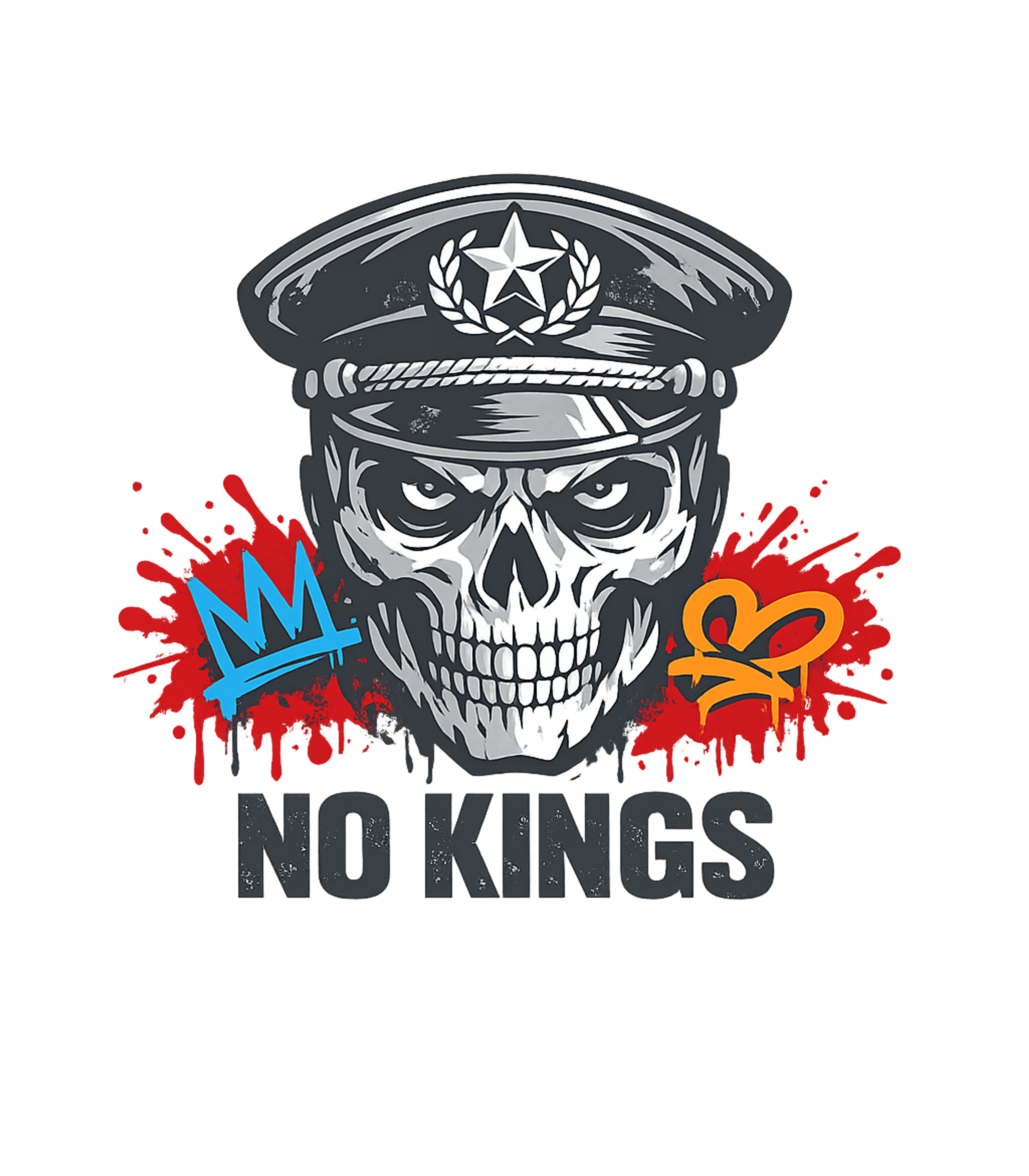 No Kings Skull Graffiti Freedom / Constitution Premium T-Shirt featuring Show your rebellious spirit with this edgy skull design feat – designed by Geoff Brown @ SunFrog No Kings Skull Graffiti Freedom / Constitution Premium T-Shirt featuring Show your rebellious spirit with this edgy skull design feat – designed by Geoff Brown @ SunFrog