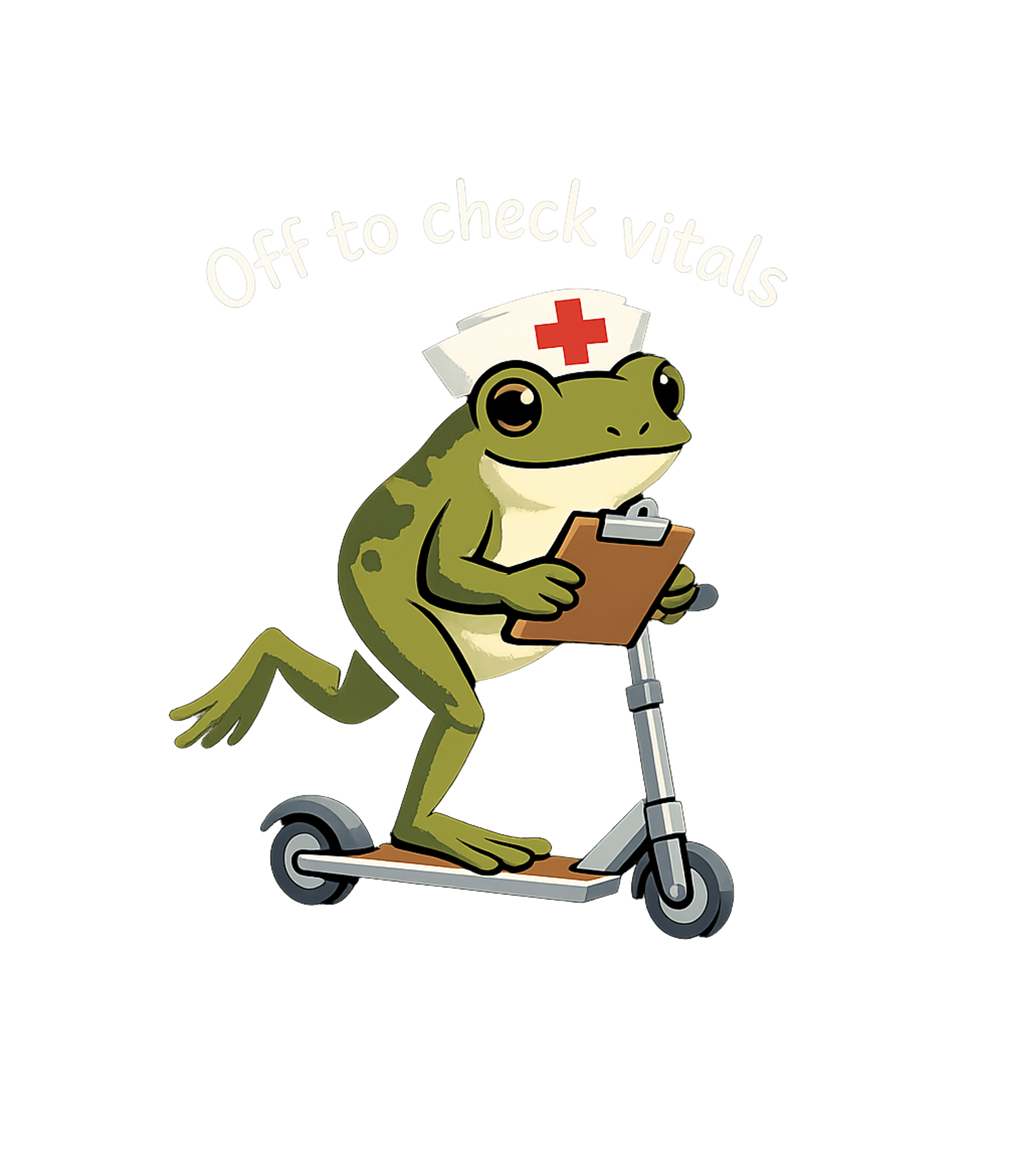 Nurse Frog Scooter Nurse Premium T-Shirt featuring This delightful t-shirt features a cheerful nurse frog speed – designed by Geoff Brown @ SunFrog Nurse Frog Scooter Nurse Premium T-Shirt featuring This delightful t-shirt features a cheerful nurse frog speed – designed by Geoff Brown @ SunFrog