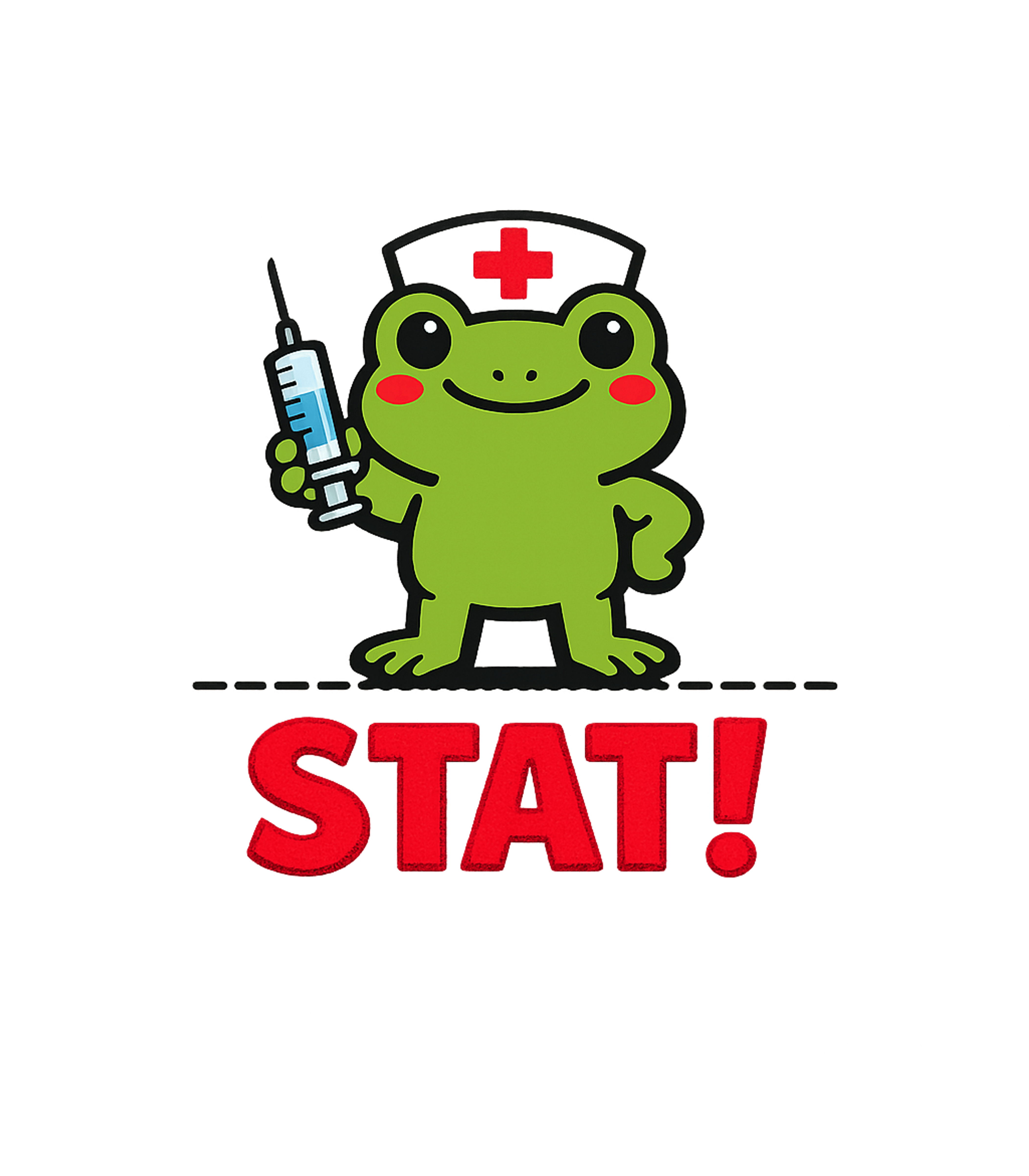 Nurse Frog STAT! Nurse Crewneck Sweatshirt featuring This adorable graphic features a cheerful frog dressed as a – designed by Geoff Brown @ SunFrog Nurse Frog STAT! Nurse Crewneck Sweatshirt featuring This adorable graphic features a cheerful frog dressed as a – designed by Geoff Brown @ SunFrog