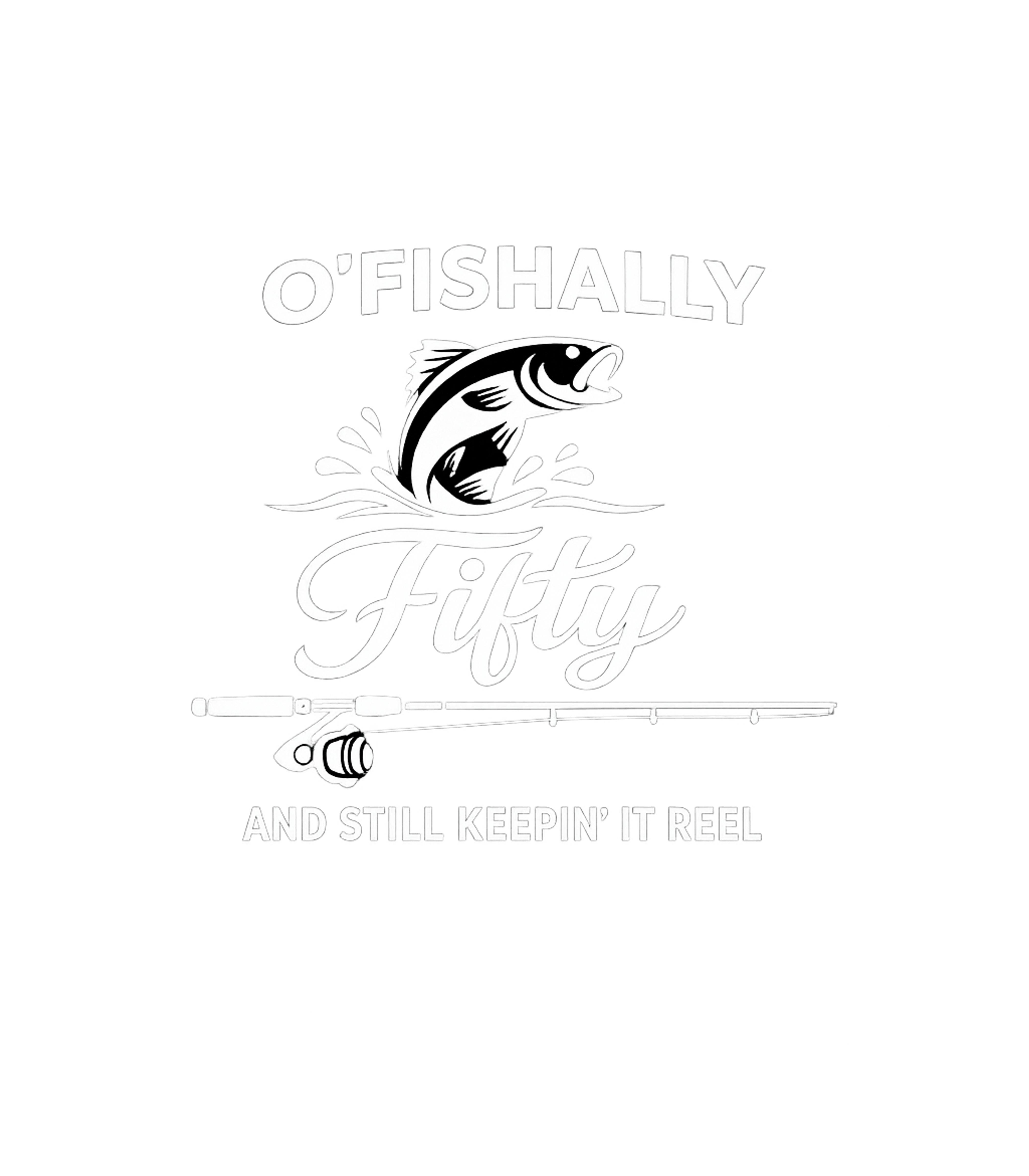 O'FISHALLY FIFTY Fishing Fishing Premium T-Shirt featuring Celebrate a milestone 50th birthday with this humorous fishi – designed by Geoff Brown @ SunFrog O'FISHALLY FIFTY Fishing Fishing Premium T-Shirt featuring Celebrate a milestone 50th birthday with this humorous fishi – designed by Geoff Brown @ SunFrog