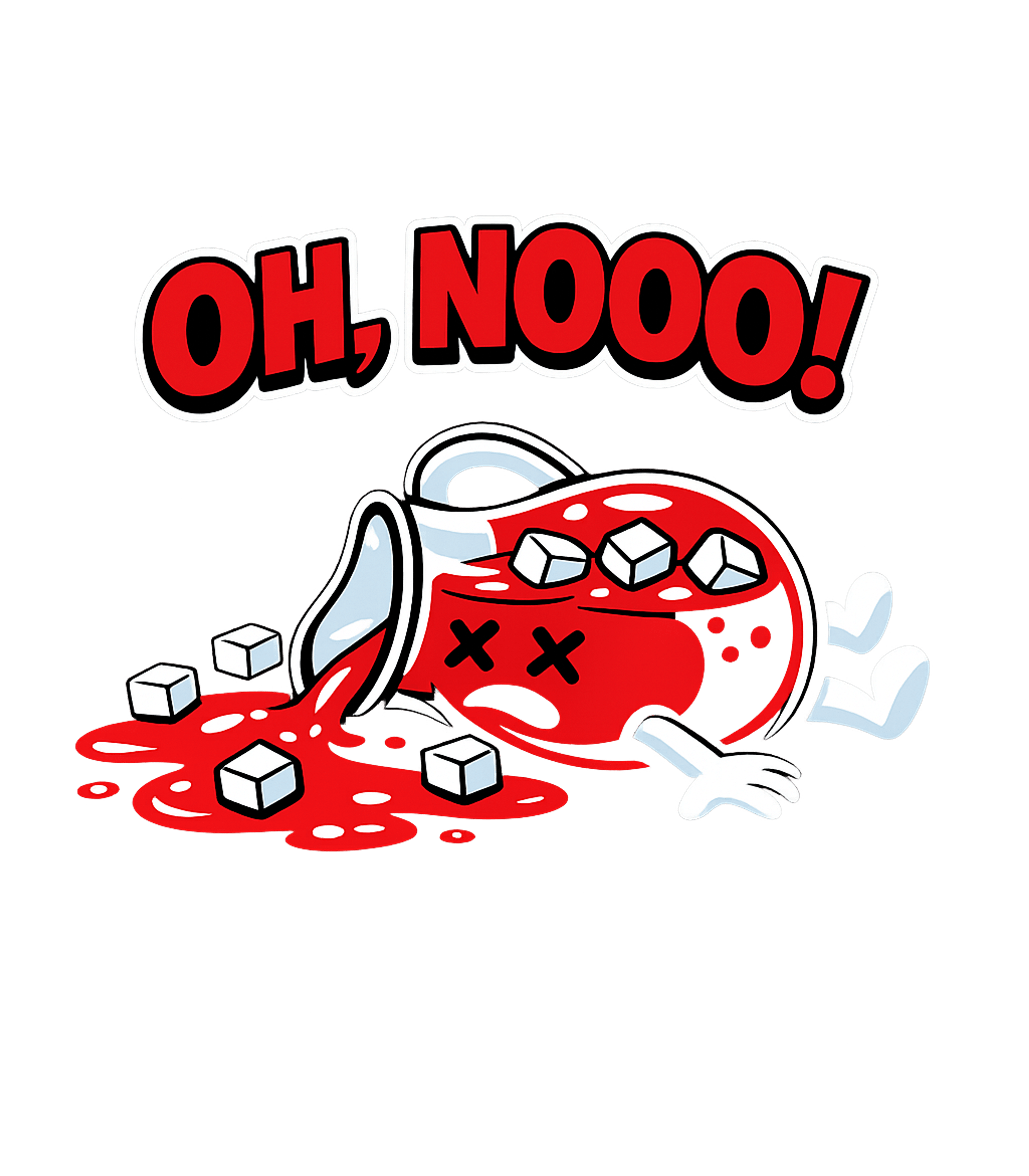 Oh Nooo Sugar Crash Meme Humor Crewneck Sweatshirt featuring This funny cartoon graphic depicts a classic red pitcher col – designed by Geoff Brown @ SunFrog Oh Nooo Sugar Crash Meme Humor Crewneck Sweatshirt featuring This funny cartoon graphic depicts a classic red pitcher col – designed by Geoff Brown @ SunFrog