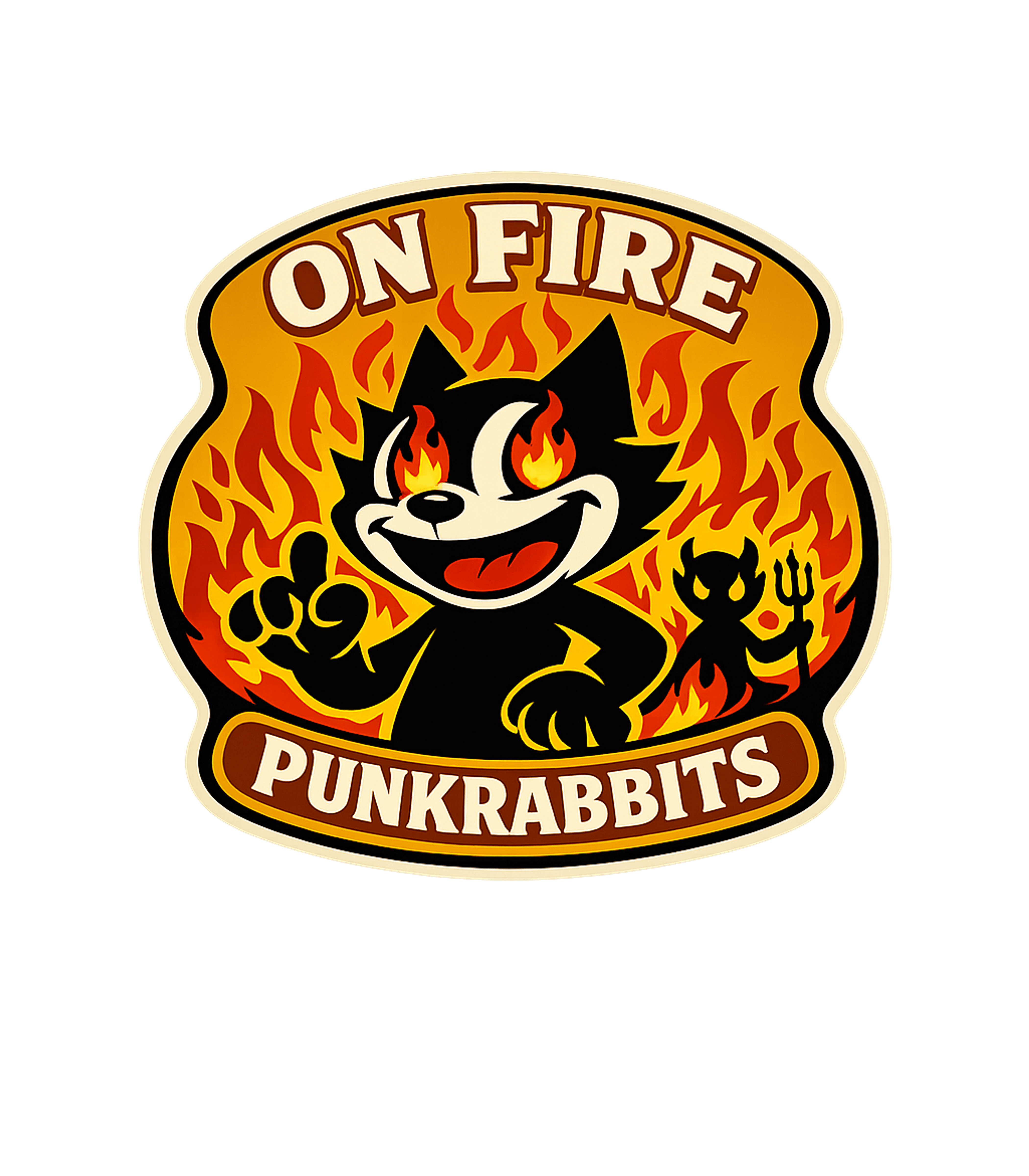 On Fire Punkrabbits Cat Music Hooded Sweatshirt featuring Embrace a mischievous and fiery spirit with this retro-inspi – designed by Geoff Brown @ SunFrog On Fire Punkrabbits Cat Music Hooded Sweatshirt featuring Embrace a mischievous and fiery spirit with this retro-inspi – designed by Geoff Brown @ SunFrog