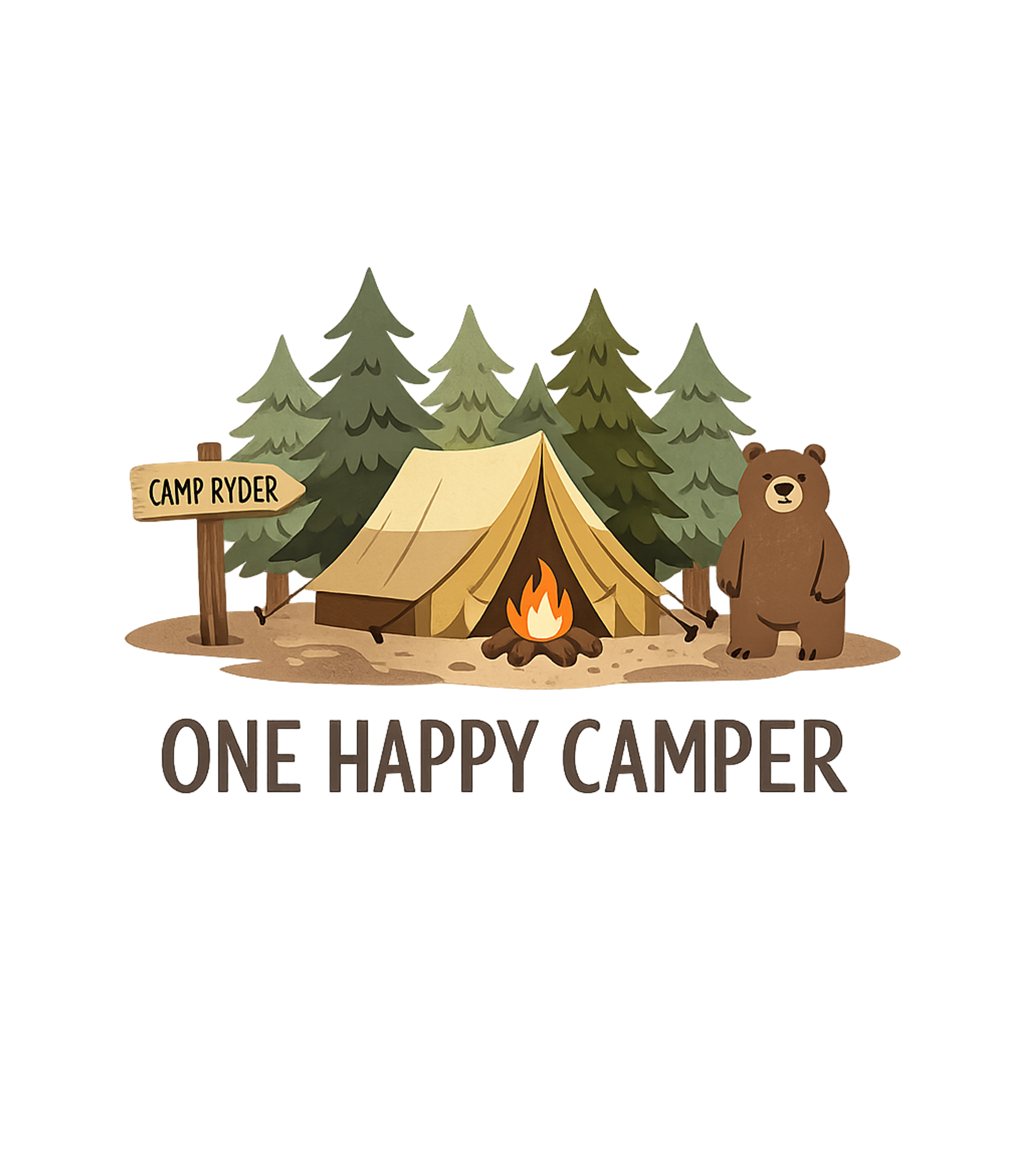 One Happy Camper Camping Premium T-Shirt featuring Embrace the wilderness with this charming graphic featuring – designed by Geoff Brown @ SunFrog One Happy Camper Camping Premium T-Shirt featuring Embrace the wilderness with this charming graphic featuring – designed by Geoff Brown @ SunFrog