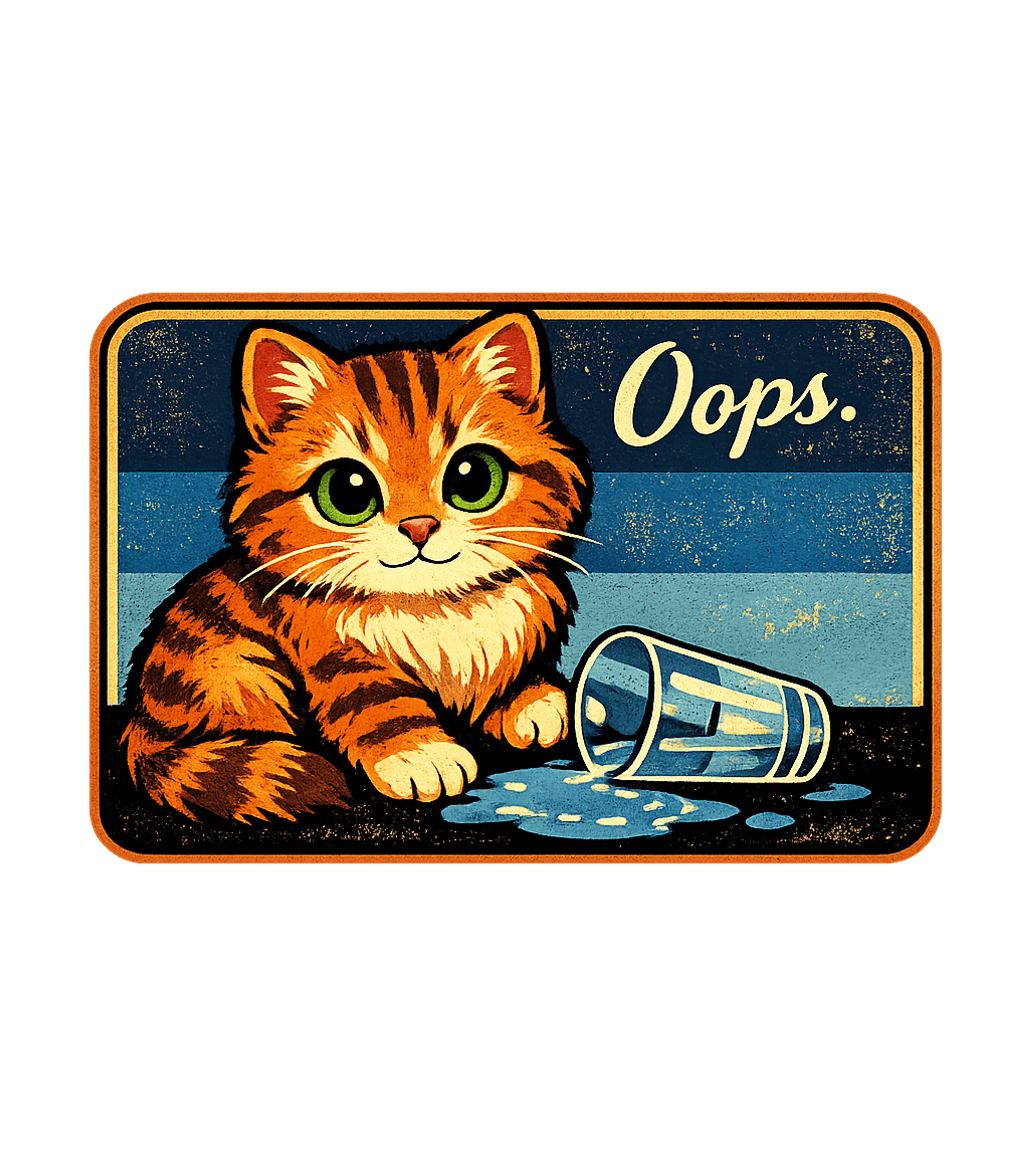 Oops Spilled Cat Cats Premium T-Shirt featuring This vintage-style graphic features a charming cat next to a – designed by Geoff Brown @ SunFrog Oops Spilled Cat Cats Premium T-Shirt featuring This vintage-style graphic features a charming cat next to a – designed by Geoff Brown @ SunFrog