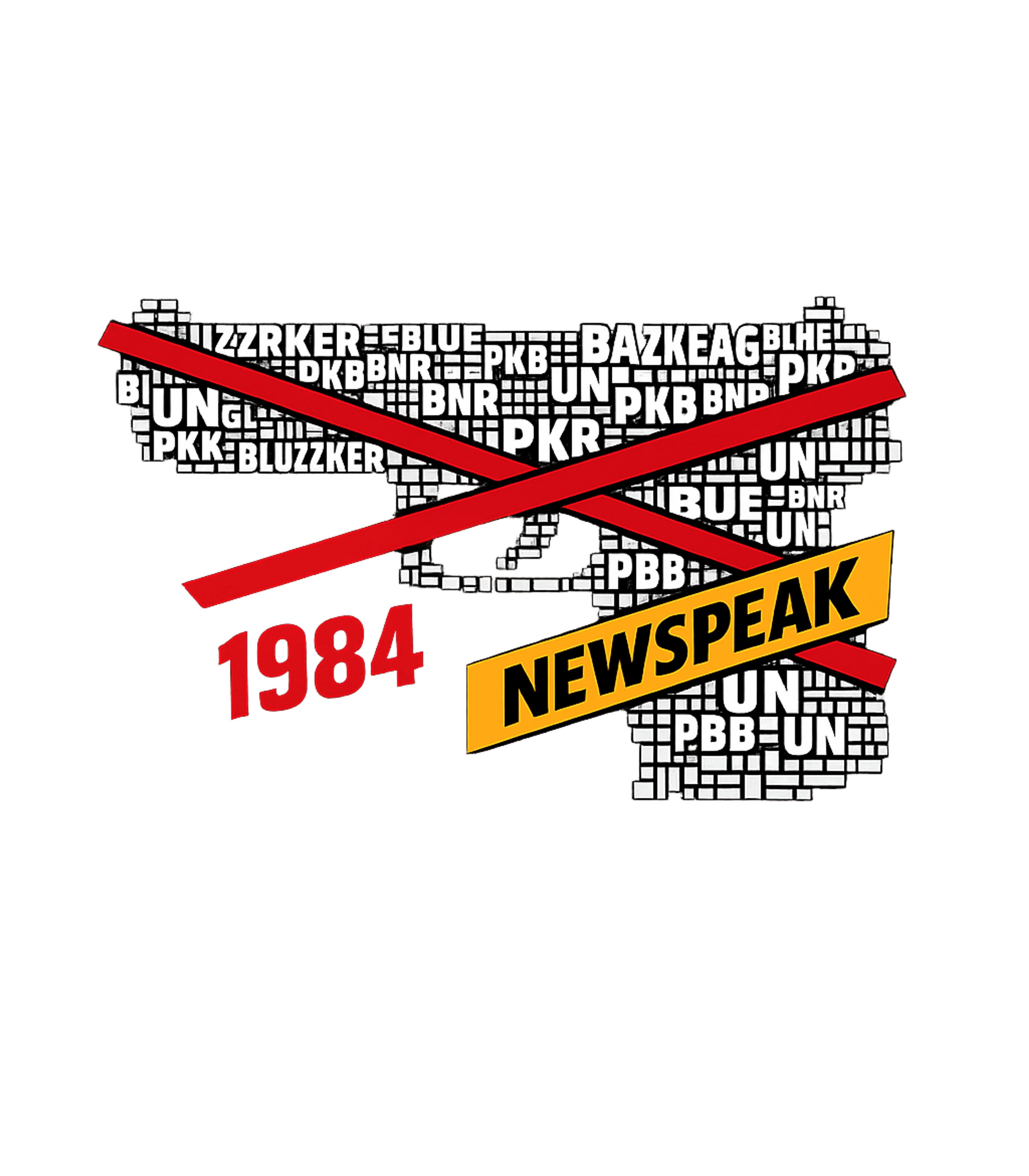 Orwellian Newspeak Warning Freedom / Constitution Premium T-Shirt featuring This powerful graphic features a gun silhouette crafted from – designed by Geoff Brown @ SunFrog Orwellian Newspeak Warning Freedom / Constitution Premium T-Shirt featuring This powerful graphic features a gun silhouette crafted from – designed by Geoff Brown @ SunFrog