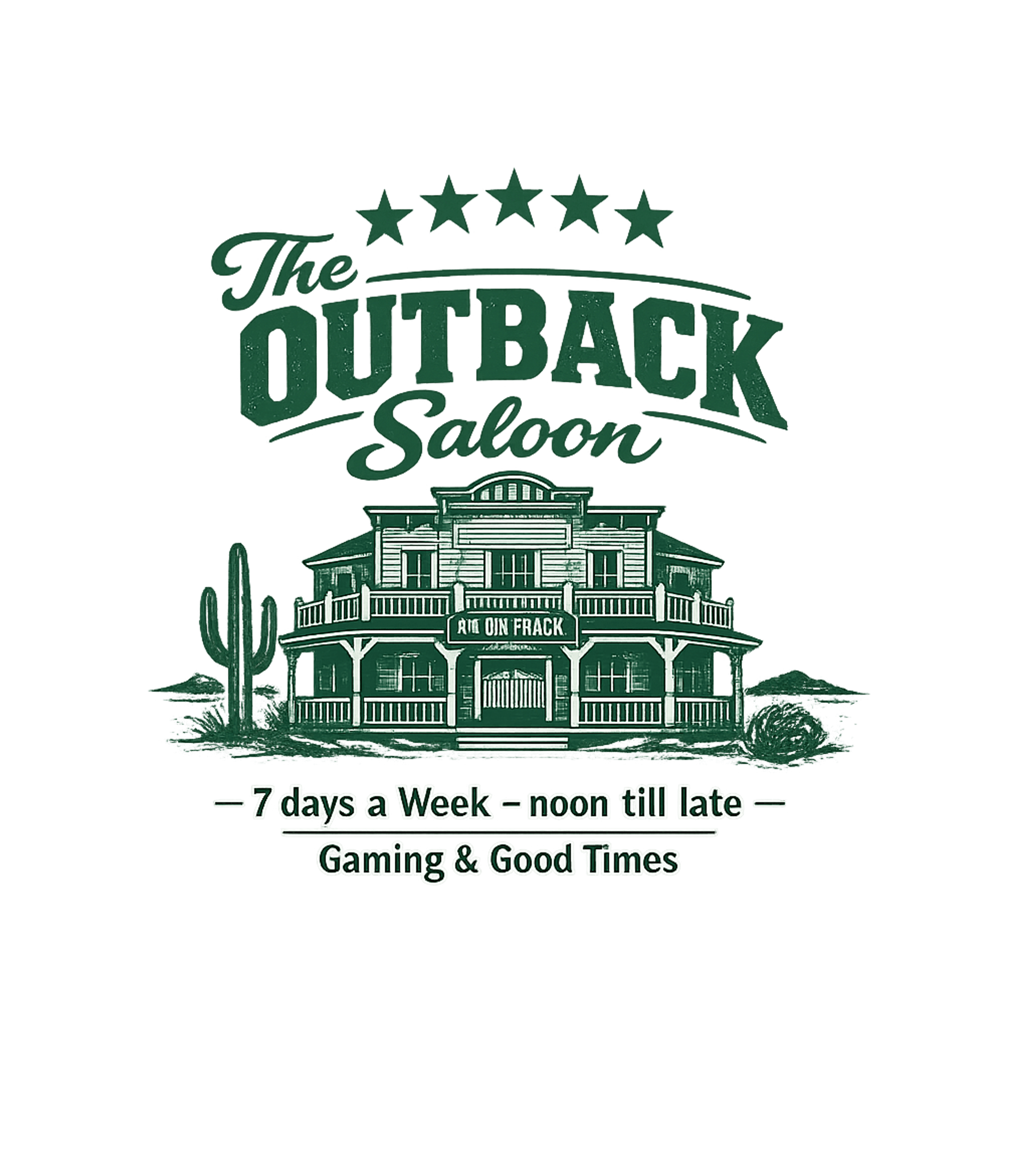 Outback Saloon Gaming Gaming Premium T-Shirt featuring This vintage-style graphic features "The Outback Saloon" wit – designed by Geoff Brown @ SunFrog Outback Saloon Gaming Gaming Premium T-Shirt featuring This vintage-style graphic features "The Outback Saloon" wit – designed by Geoff Brown @ SunFrog
