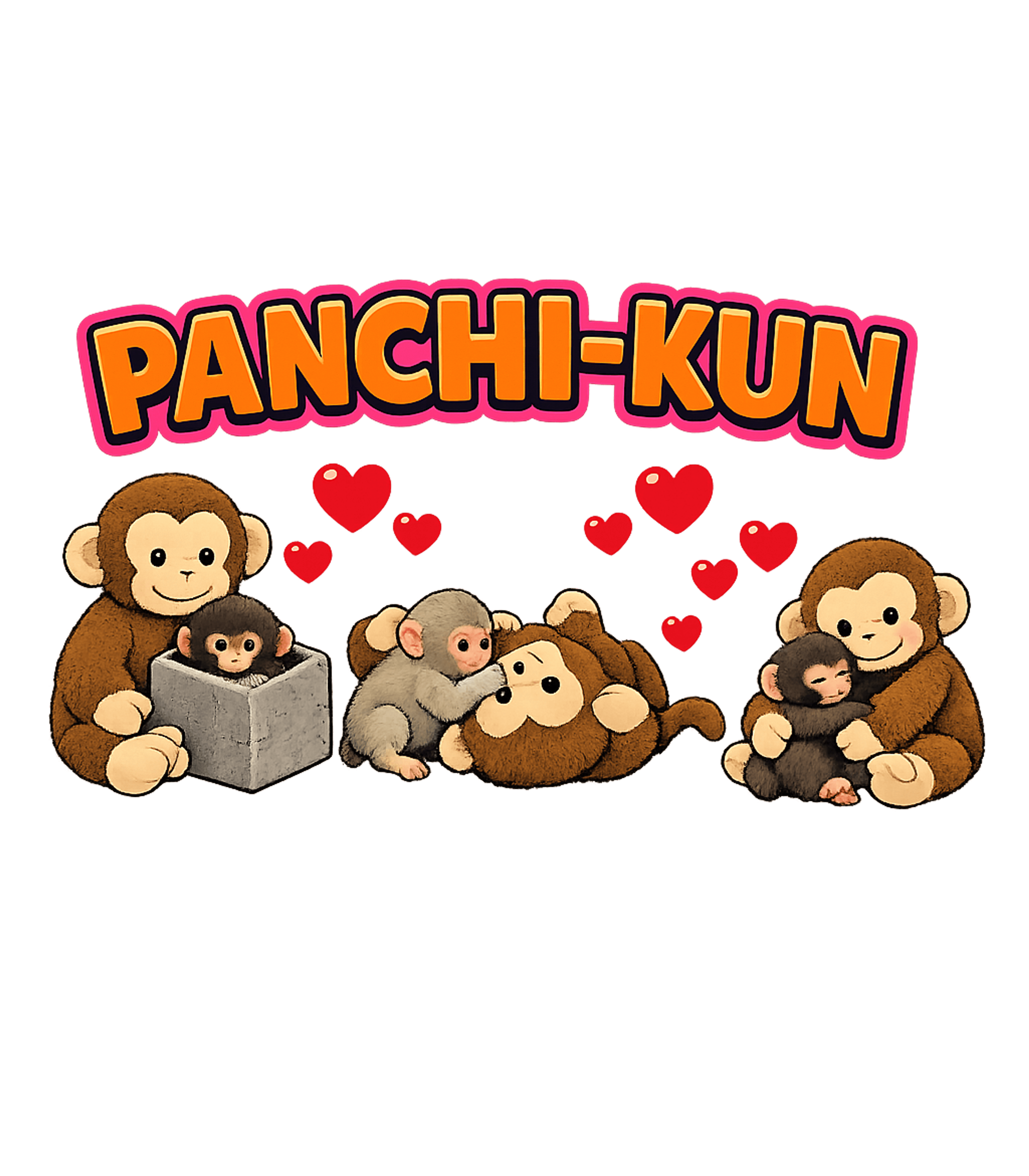 Panchi-Kun Monkey Family Wildlife Hooded Sweatshirt featuring Show your love for adorable primates with this charming Panc – designed by Geoff Brown @ SunFrog Panchi-Kun Monkey Family Wildlife Hooded Sweatshirt featuring Show your love for adorable primates with this charming Panc – designed by Geoff Brown @ SunFrog
