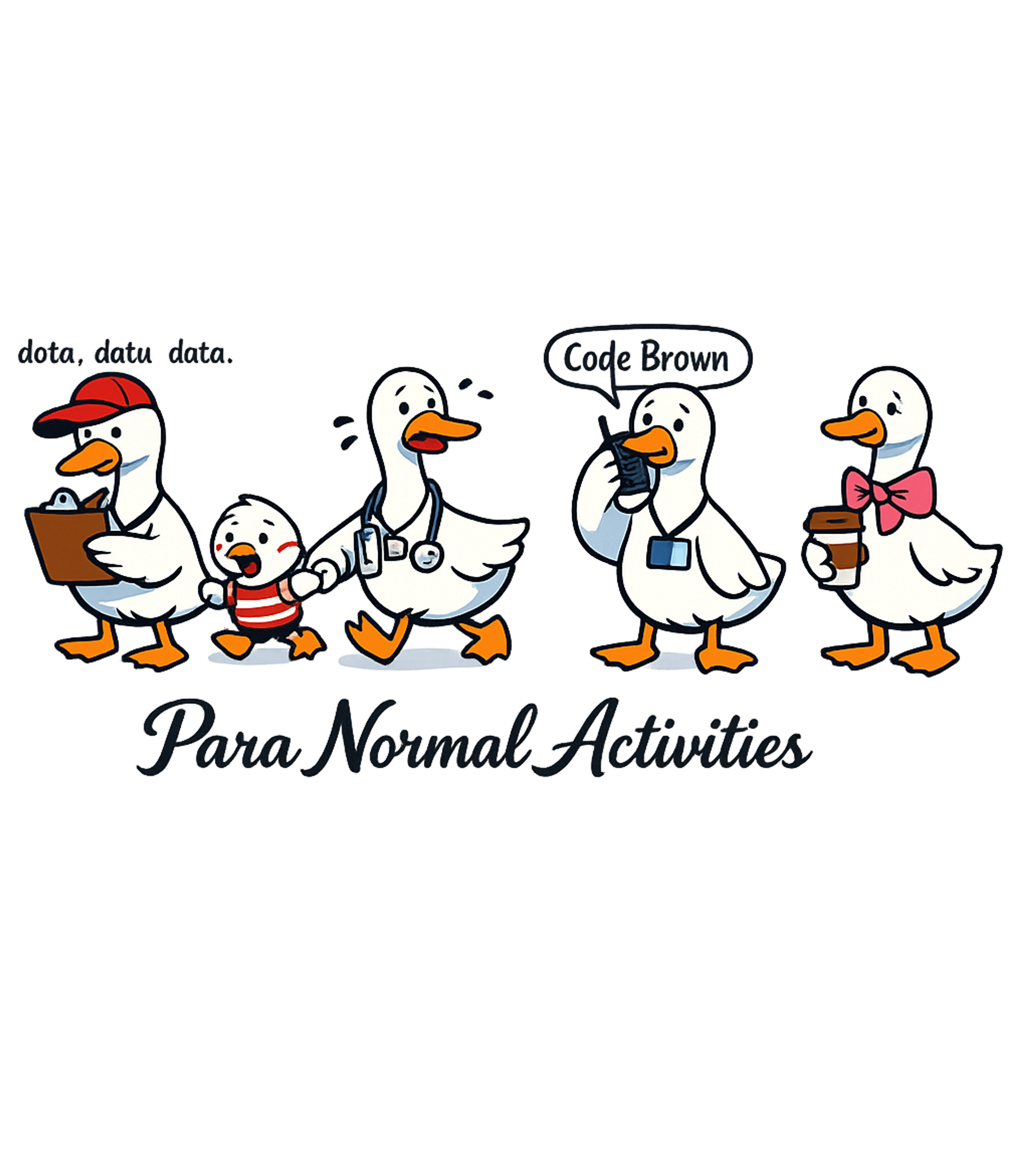 Para Normal Duck Crew Teacher Appreciation Crewneck Sweatshirt featuring This charming cartoon artwork features a team of dedicated d – designed by Geoff Brown @ SunFrog Para Normal Duck Crew Teacher Appreciation Crewneck Sweatshirt featuring This charming cartoon artwork features a team of dedicated d – designed by Geoff Brown @ SunFrog