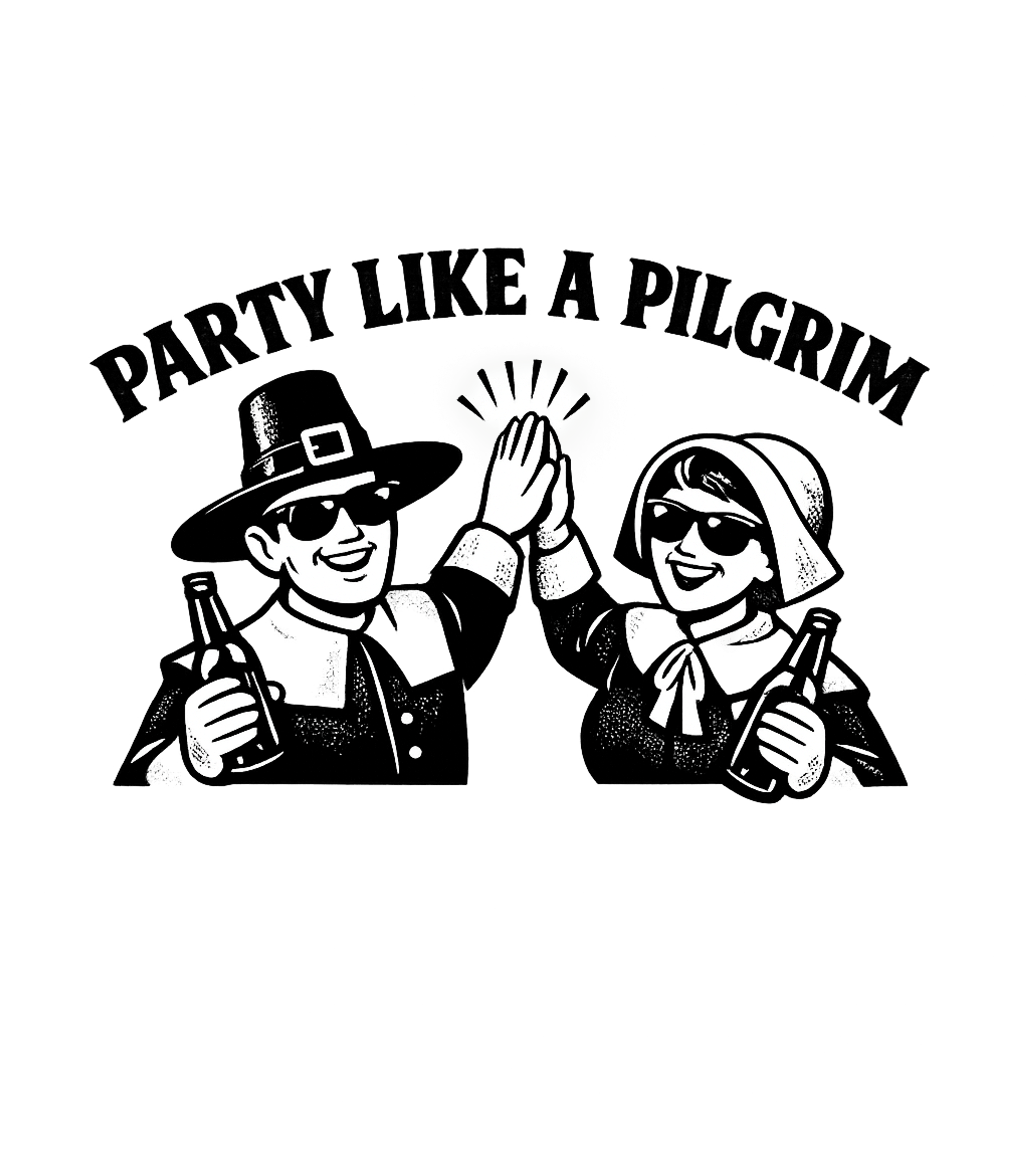 Party Pilgrims Cheers Meme Humor Premium T-Shirt featuring Celebrate holidays with a humorous twist! This retro-style g – designed by Geoff Brown @ SunFrog Party Pilgrims Cheers Meme Humor Premium T-Shirt featuring Celebrate holidays with a humorous twist! This retro-style g – designed by Geoff Brown @ SunFrog