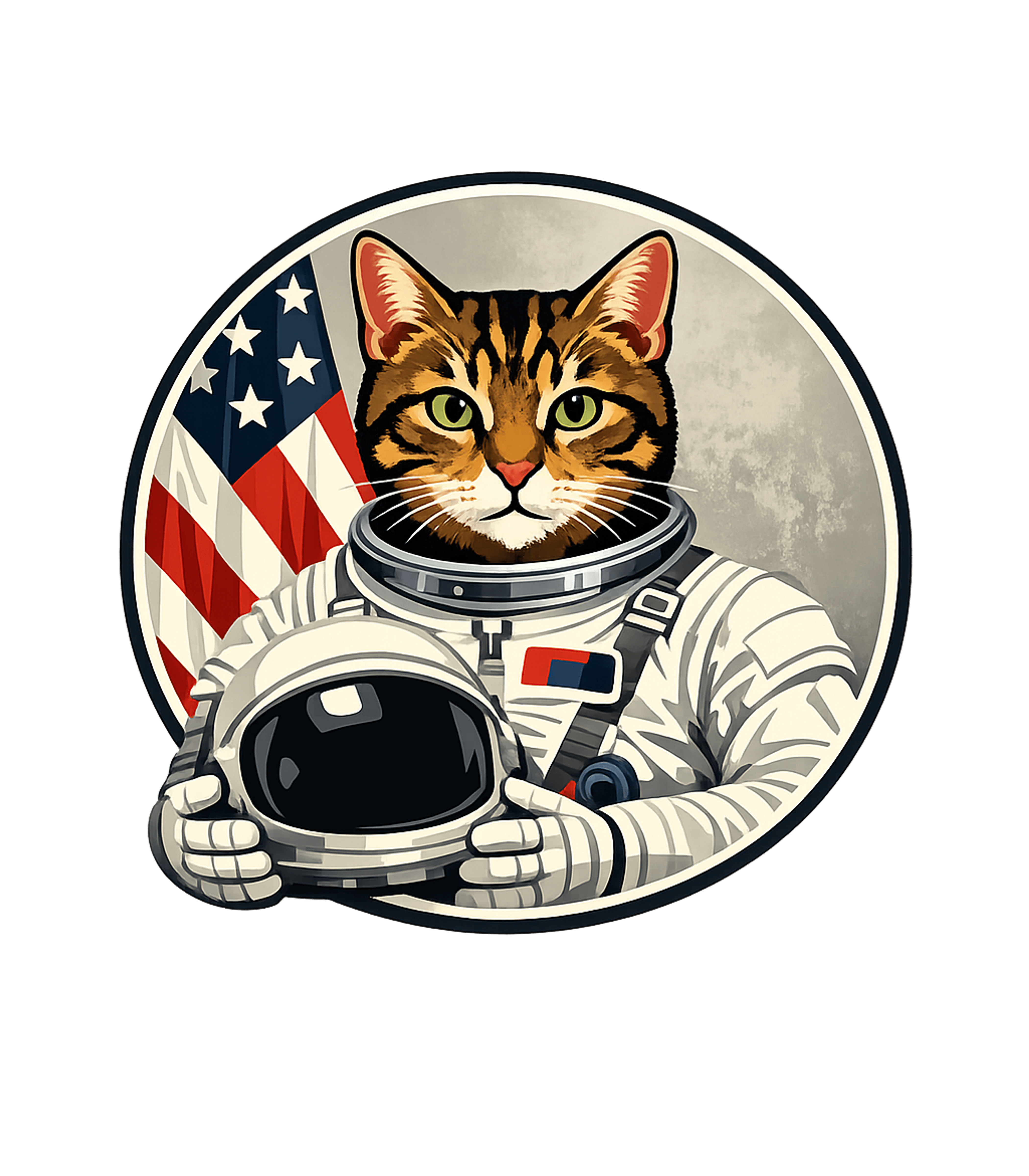 Patriotic Cat Astronaut American Flag Crewneck Sweatshirt featuring This whimsical graphic features a patriotic cat astronaut, r – designed by Geoff Brown @ SunFrog Patriotic Cat Astronaut American Flag Crewneck Sweatshirt featuring This whimsical graphic features a patriotic cat astronaut, r – designed by Geoff Brown @ SunFrog