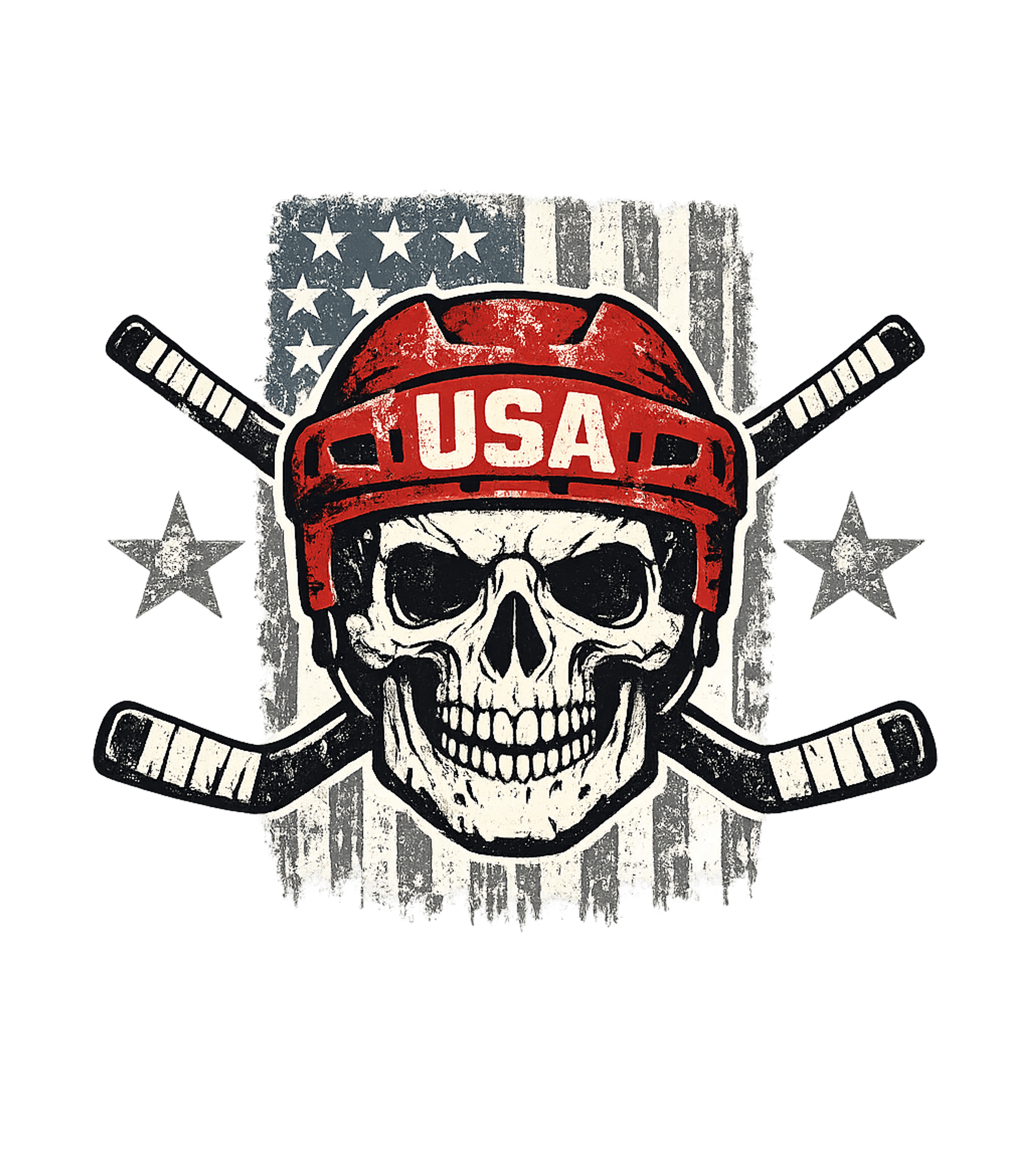 Patriotic Hockey Skull Hockey Crewneck Sweatshirt featuring Show your love for USA hockey with this distressed skull des – designed by Geoff Brown @ SunFrog Patriotic Hockey Skull Hockey Crewneck Sweatshirt featuring Show your love for USA hockey with this distressed skull des – designed by Geoff Brown @ SunFrog
