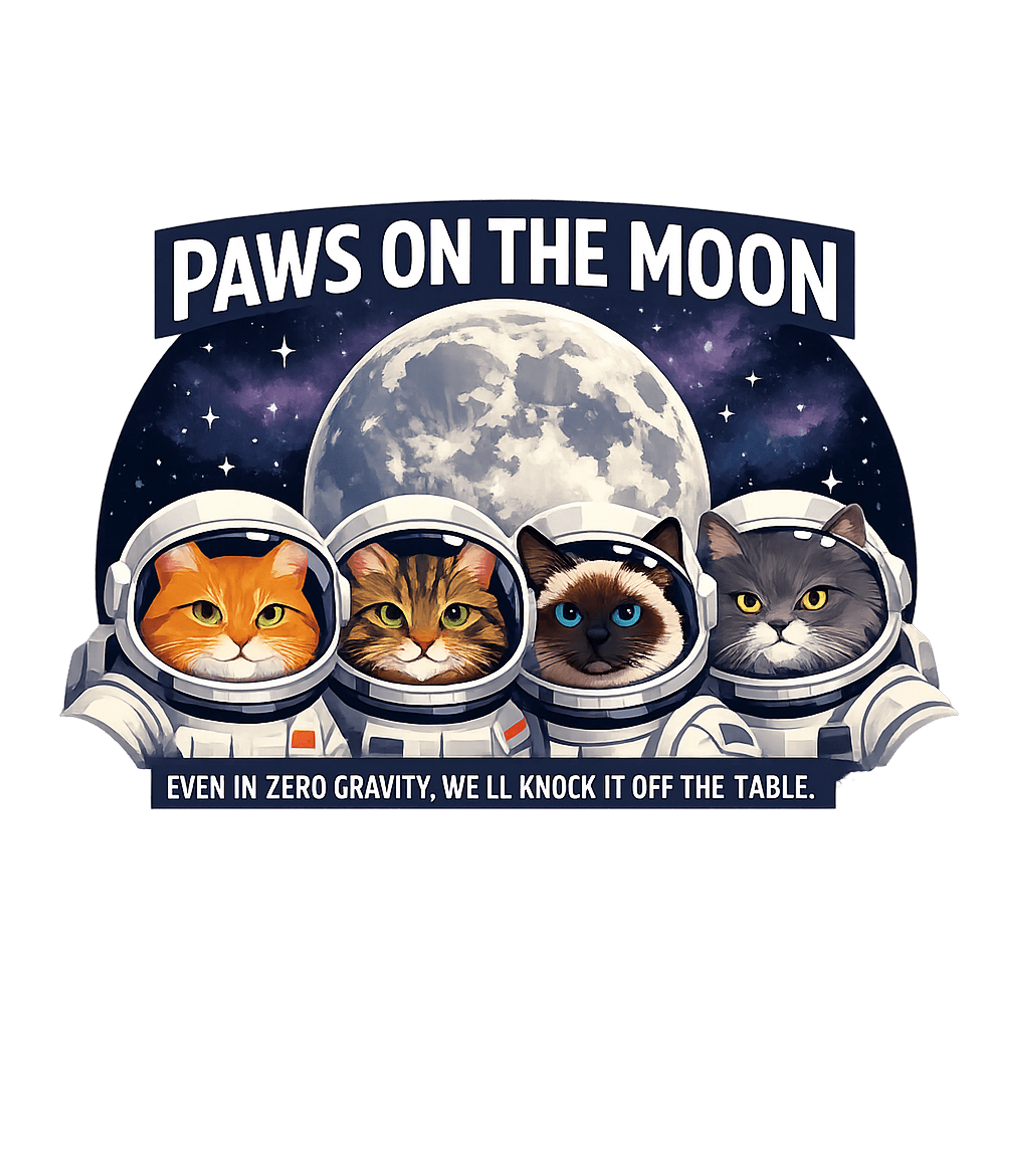 Paws On The Moon Cats Hooded Sweatshirt featuring This graphic features four adorable cats suited up as astron – designed by Geoff Brown @ SunFrog Paws On The Moon Cats Hooded Sweatshirt featuring This graphic features four adorable cats suited up as astron – designed by Geoff Brown @ SunFrog