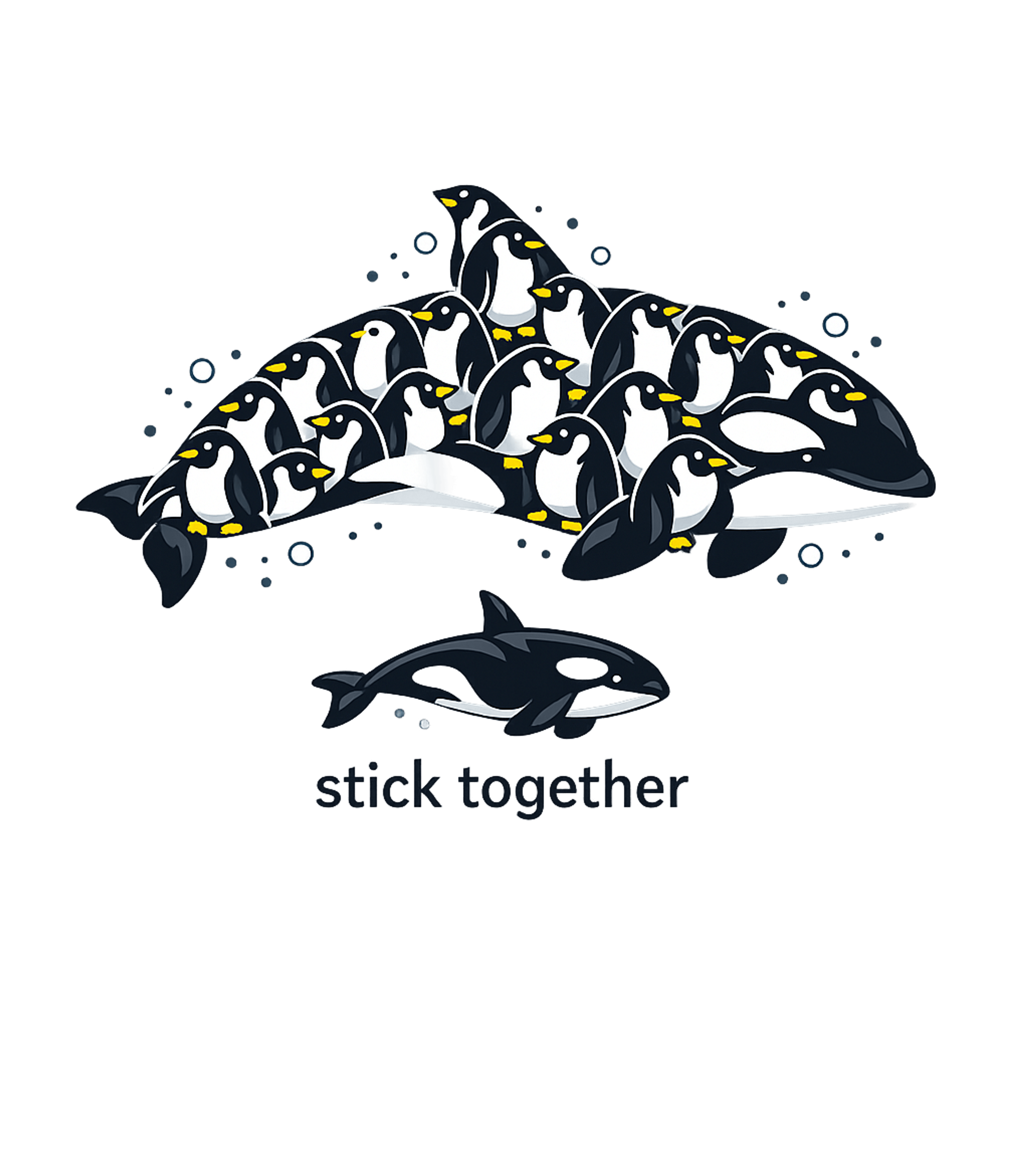 Penguins Stick Together Wildlife Crewneck Sweatshirt featuring This adorable graphic tee features a clever arrangement of p – designed by Geoff Brown @ SunFrog Penguins Stick Together Wildlife Crewneck Sweatshirt featuring This adorable graphic tee features a clever arrangement of p – designed by Geoff Brown @ SunFrog