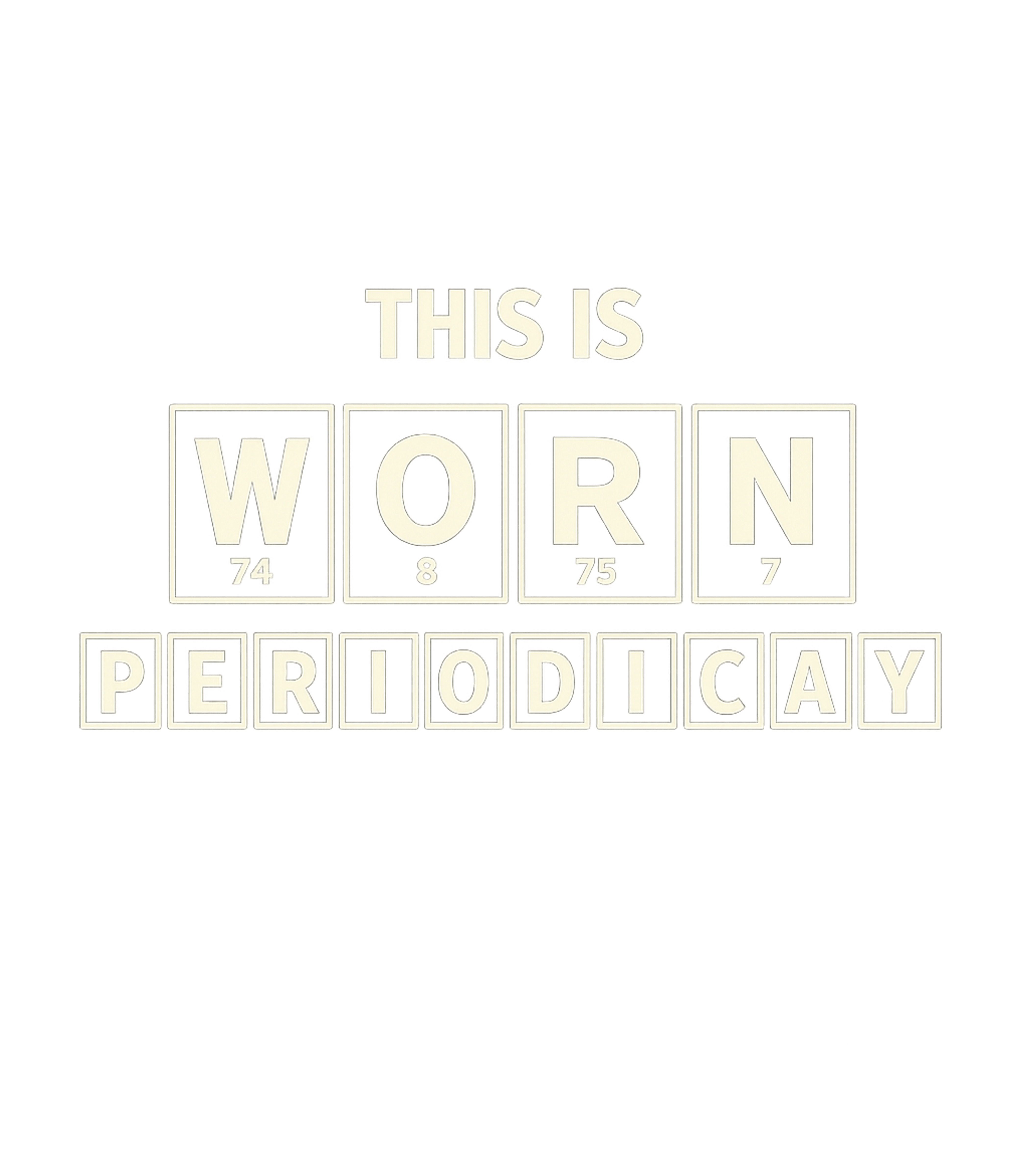 Periodic Table WORN Dad Jokes Hooded Sweatshirt featuring This clever design uses chemical elements from the periodic – designed by Geoff Brown @ SunFrog Periodic Table WORN Dad Jokes Hooded Sweatshirt featuring This clever design uses chemical elements from the periodic – designed by Geoff Brown @ SunFrog