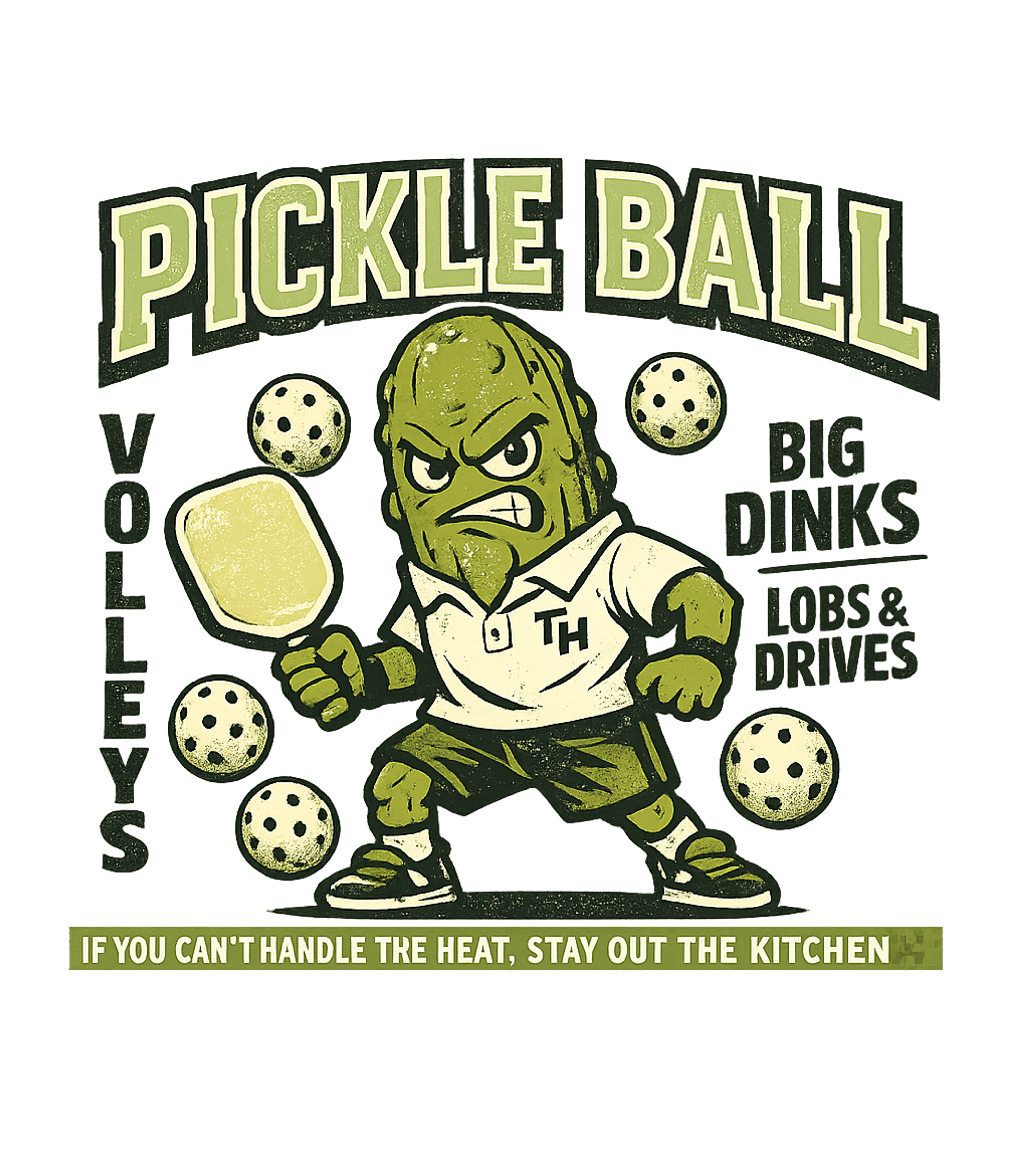 Pickleball Kitchen Heat Fitness Premium T-Shirt featuring Unleash your inner pickle on the court with this fierce pick – designed by Geoff Brown @ SunFrog Pickleball Kitchen Heat Fitness Premium T-Shirt featuring Unleash your inner pickle on the court with this fierce pick – designed by Geoff Brown @ SunFrog