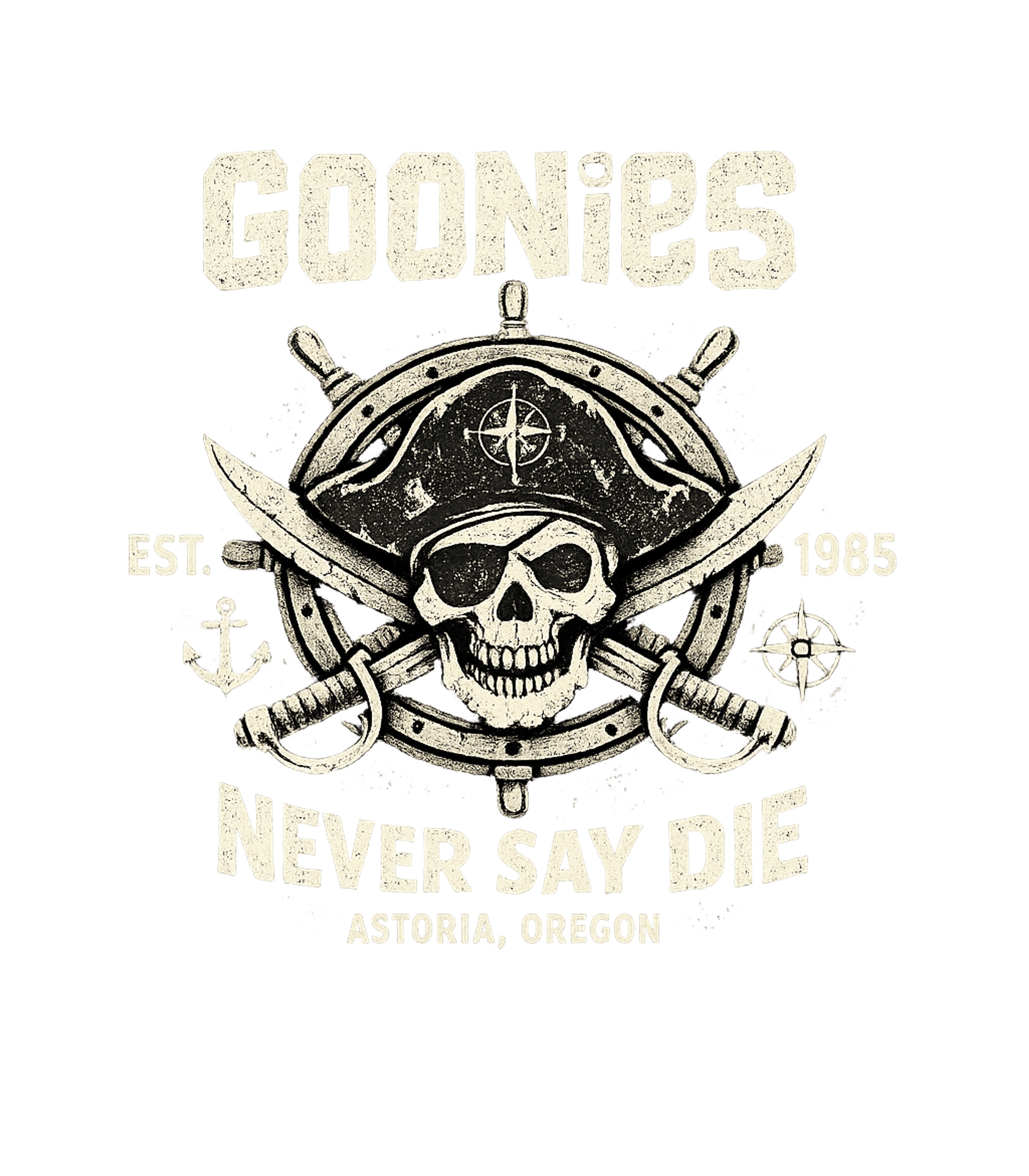 Pirate Skull Compass Wheel Oregon Hooded Sweatshirt featuring This vintage-style graphic features a bold pirate skull and – designed by Geoff Brown @ SunFrog Pirate Skull Compass Wheel Oregon Hooded Sweatshirt featuring This vintage-style graphic features a bold pirate skull and – designed by Geoff Brown @ SunFrog