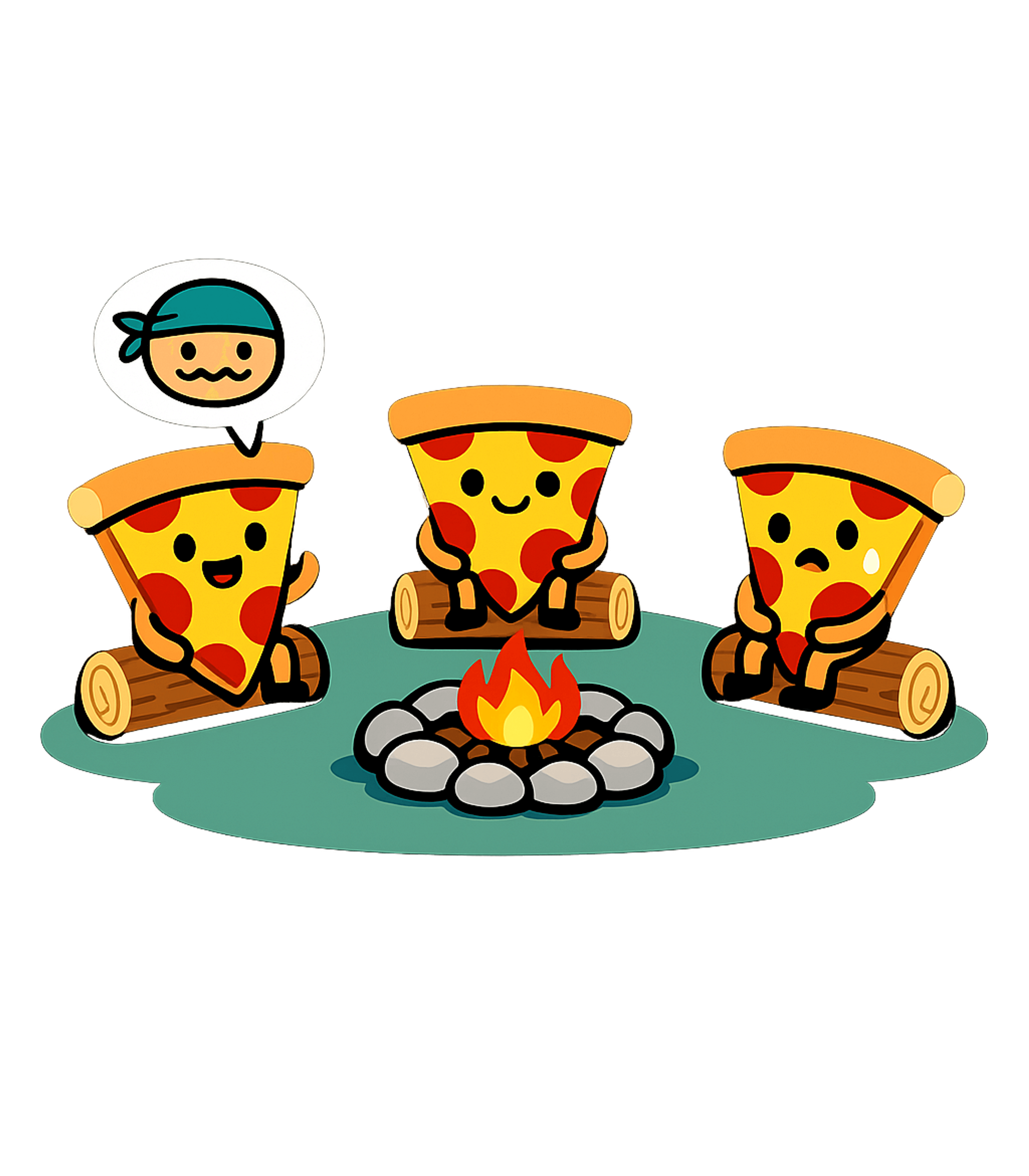 Pizza Campfire Stories Camping Premium T-Shirt featuring Gather 'round this whimsical t-shirt featuring three adorabl – designed by Geoff Brown @ SunFrog Pizza Campfire Stories Camping Premium T-Shirt featuring Gather 'round this whimsical t-shirt featuring three adorabl – designed by Geoff Brown @ SunFrog