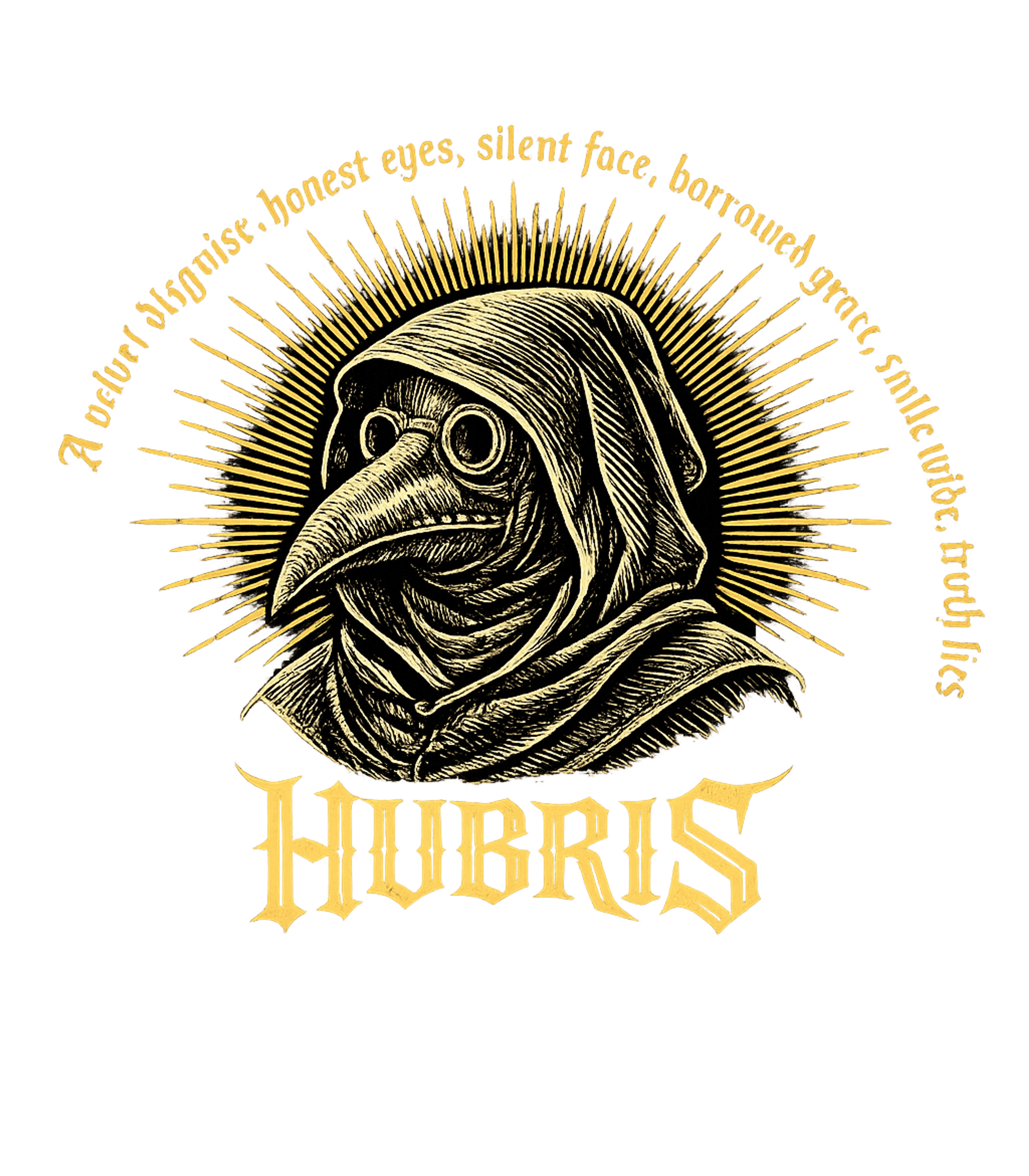 Plague Doctor Hubris halloween Hooded Sweatshirt featuring This striking artwork features a vintage-style plague doctor – designed by Geoff Brown @ SunFrog Plague Doctor Hubris halloween Hooded Sweatshirt featuring This striking artwork features a vintage-style plague doctor – designed by Geoff Brown @ SunFrog