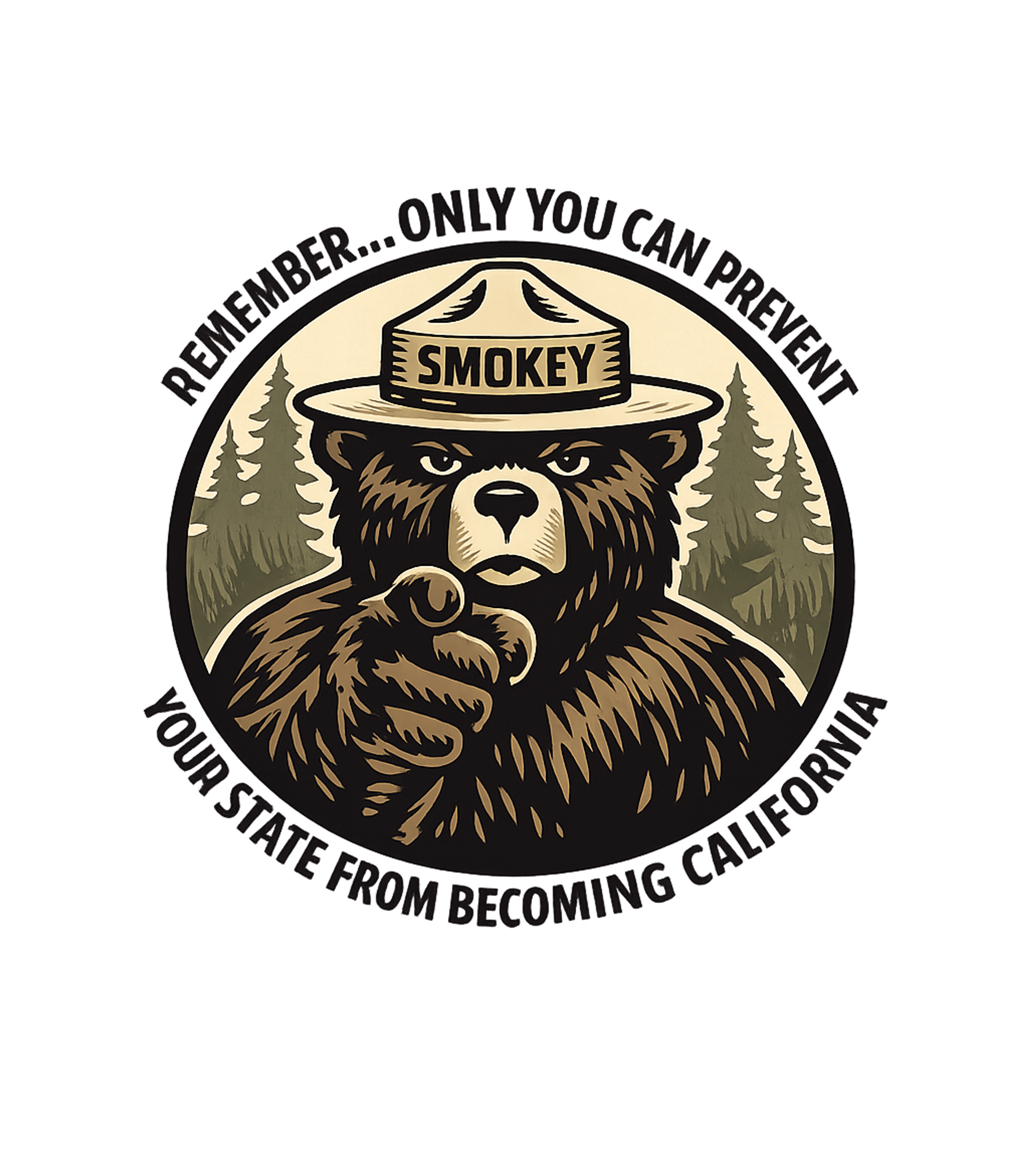 Prevent State Becoming California Sarcasm Hooded Sweatshirt featuring This bold graphic humorously reimagines an iconic figure, de – designed by Geoff Brown @ SunFrog Prevent State Becoming California Sarcasm Hooded Sweatshirt featuring This bold graphic humorously reimagines an iconic figure, de – designed by Geoff Brown @ SunFrog