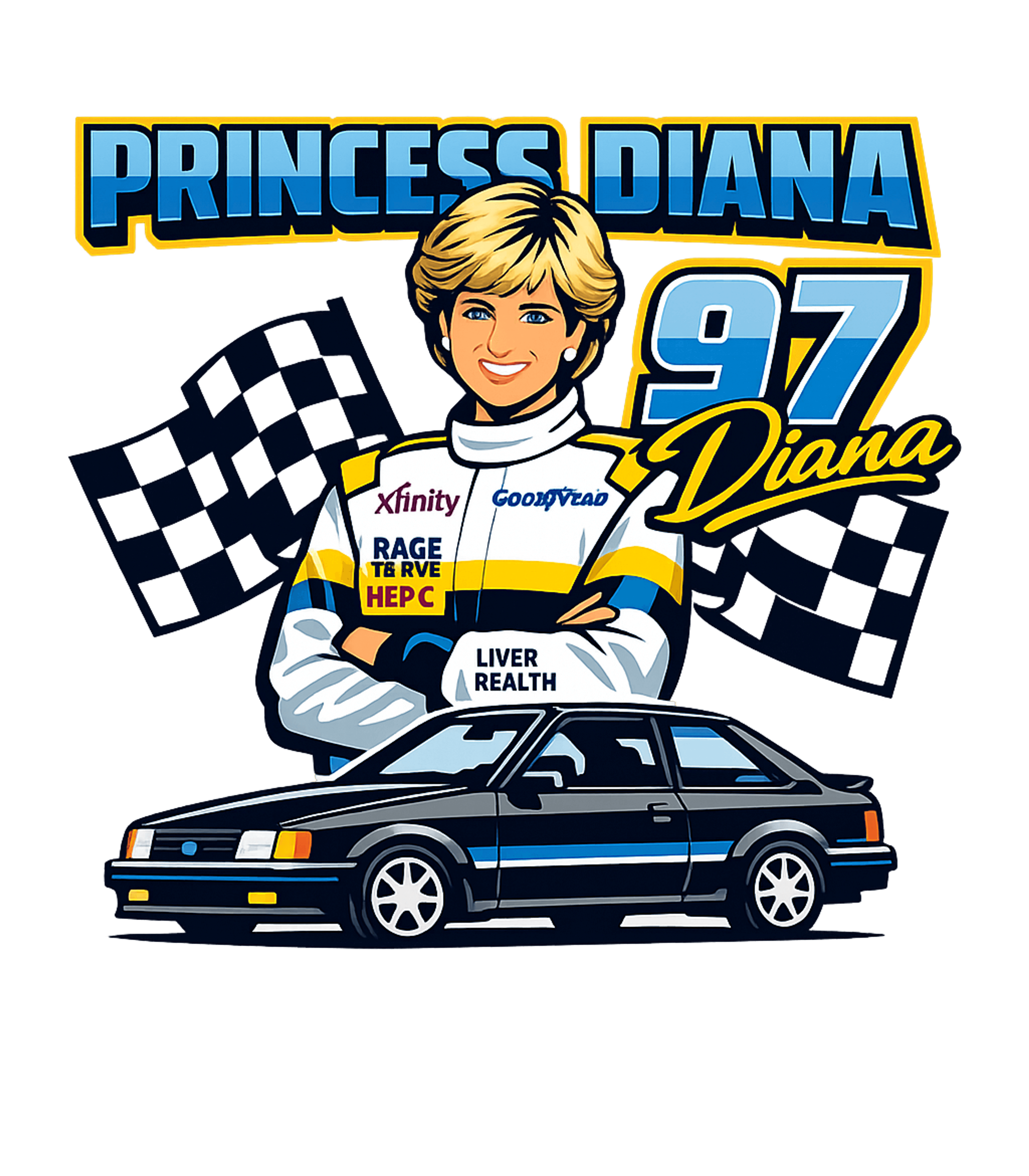 Princess Diana Racing Legend Cars Premium T-Shirt featuring Celebrate an iconic figure with this unique graphic featurin – designed by Geoff Brown @ SunFrog Princess Diana Racing Legend Cars Premium T-Shirt featuring Celebrate an iconic figure with this unique graphic featurin – designed by Geoff Brown @ SunFrog