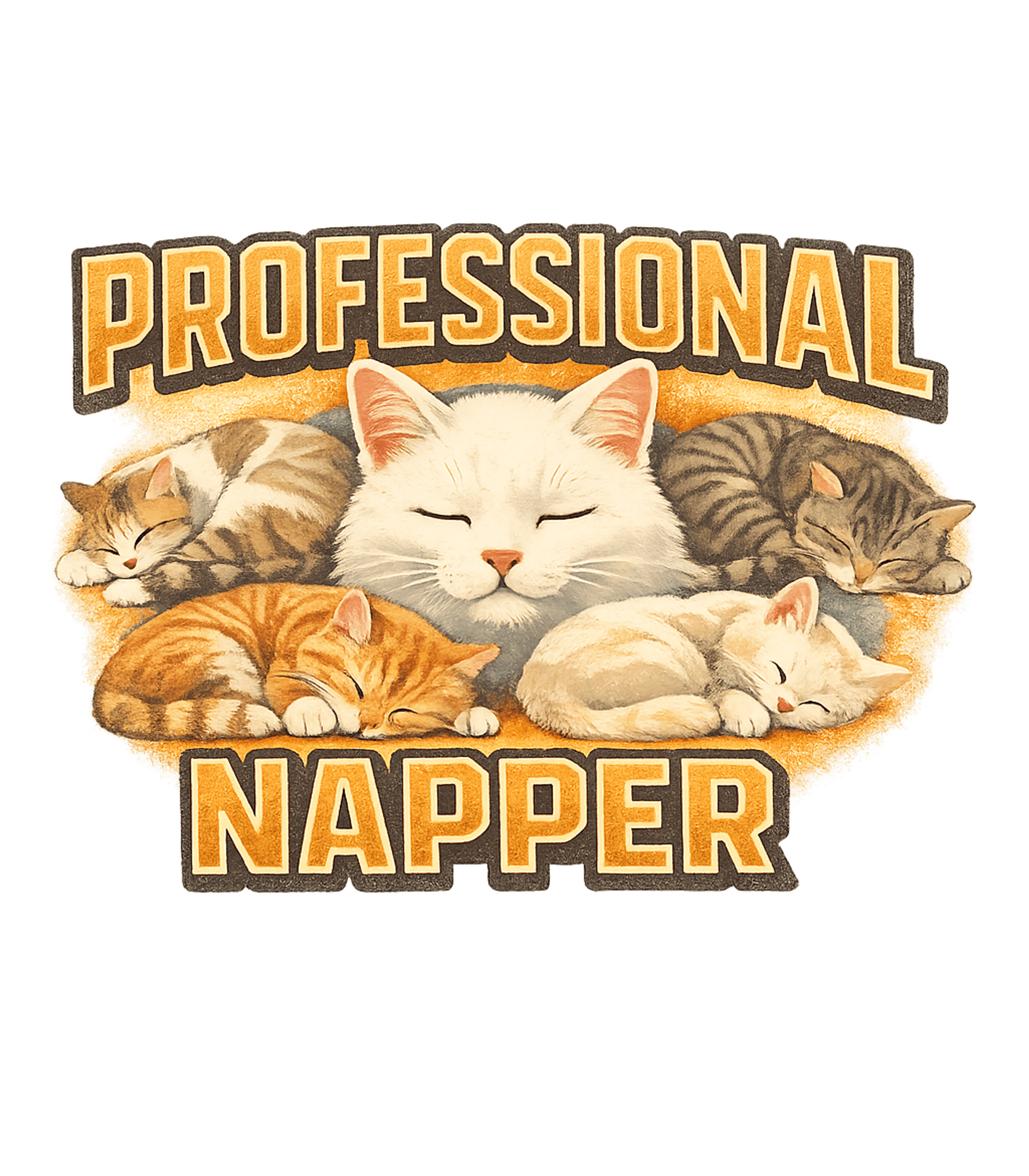 Professional Napper Cats Cats Premium T-Shirt featuring Celebrate the serene art of napping with this charming t-shi – designed by Geoff Brown @ SunFrog Professional Napper Cats Cats Premium T-Shirt featuring Celebrate the serene art of napping with this charming t-shi – designed by Geoff Brown @ SunFrog