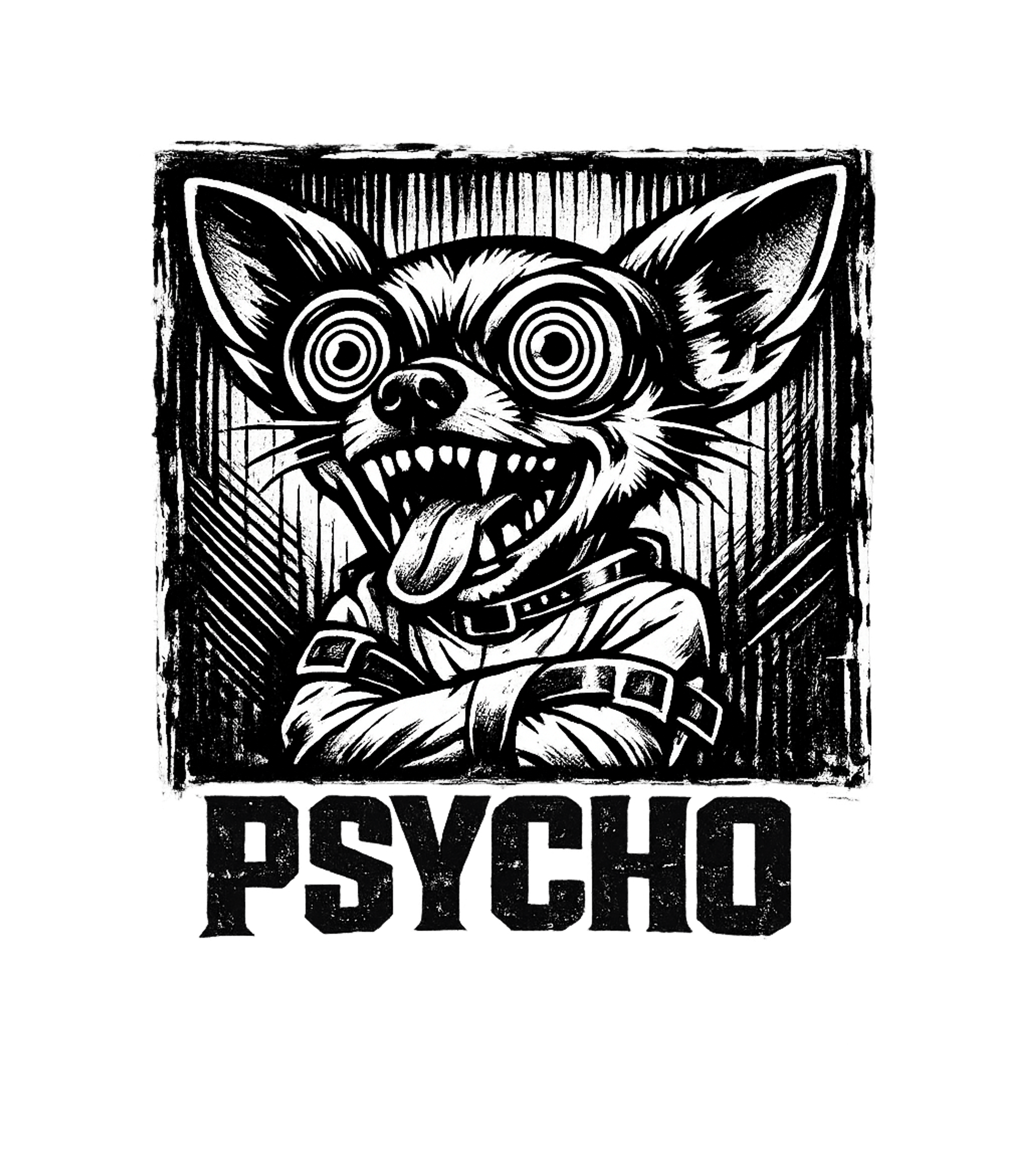 Psycho Chihuahua Dog Dogs Premium T-Shirt featuring Show off your wild side with this intense black and white ar – designed by Geoff Brown @ SunFrog Psycho Chihuahua Dog Dogs Premium T-Shirt featuring Show off your wild side with this intense black and white ar – designed by Geoff Brown @ SunFrog