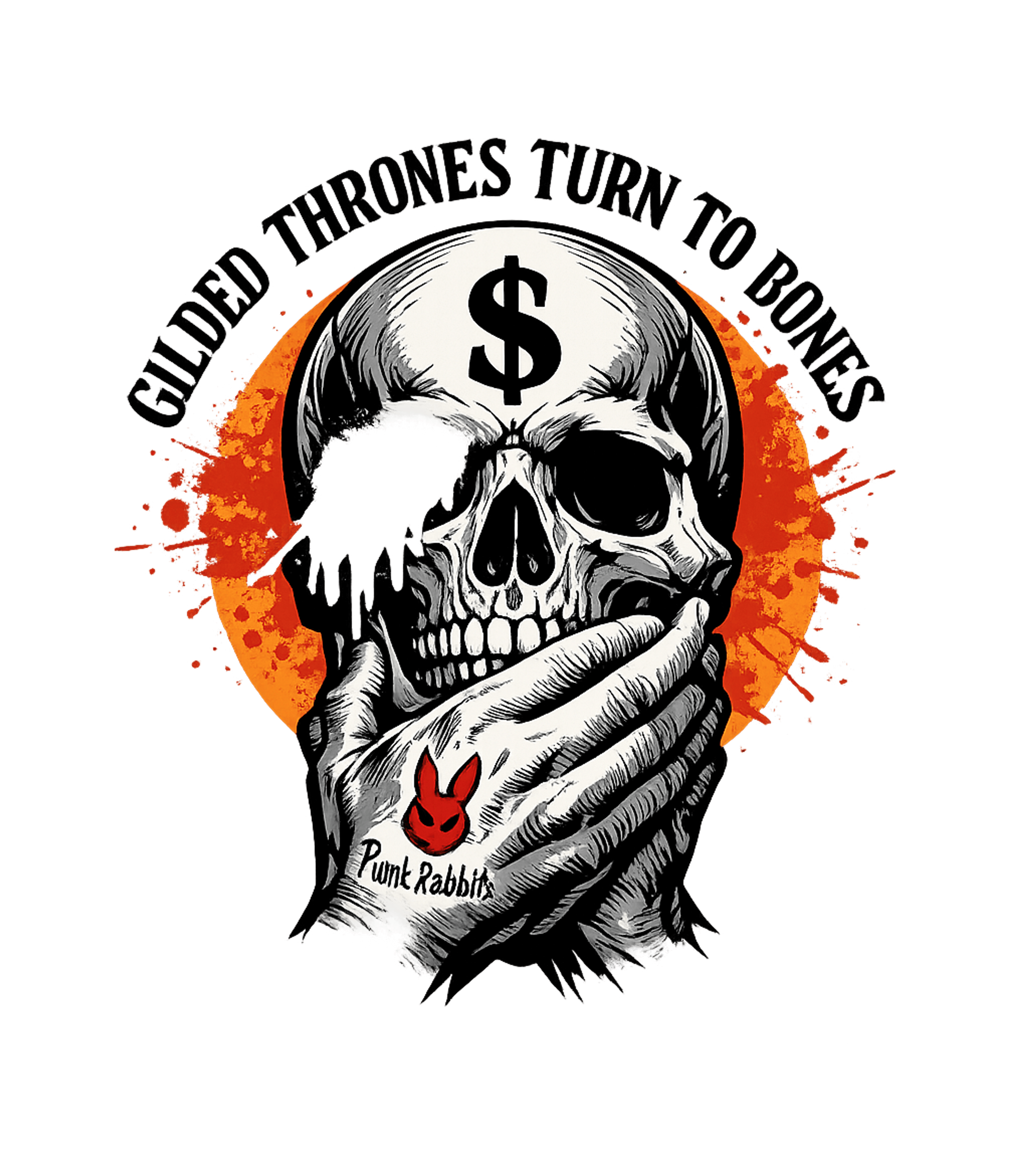 Punk Rabbit Skull Silence Music Hooded Sweatshirt featuring An edgy graphic tee featuring a skull with a dollar sign, a – designed by Geoff Brown @ SunFrog Punk Rabbit Skull Silence Music Hooded Sweatshirt featuring An edgy graphic tee featuring a skull with a dollar sign, a – designed by Geoff Brown @ SunFrog