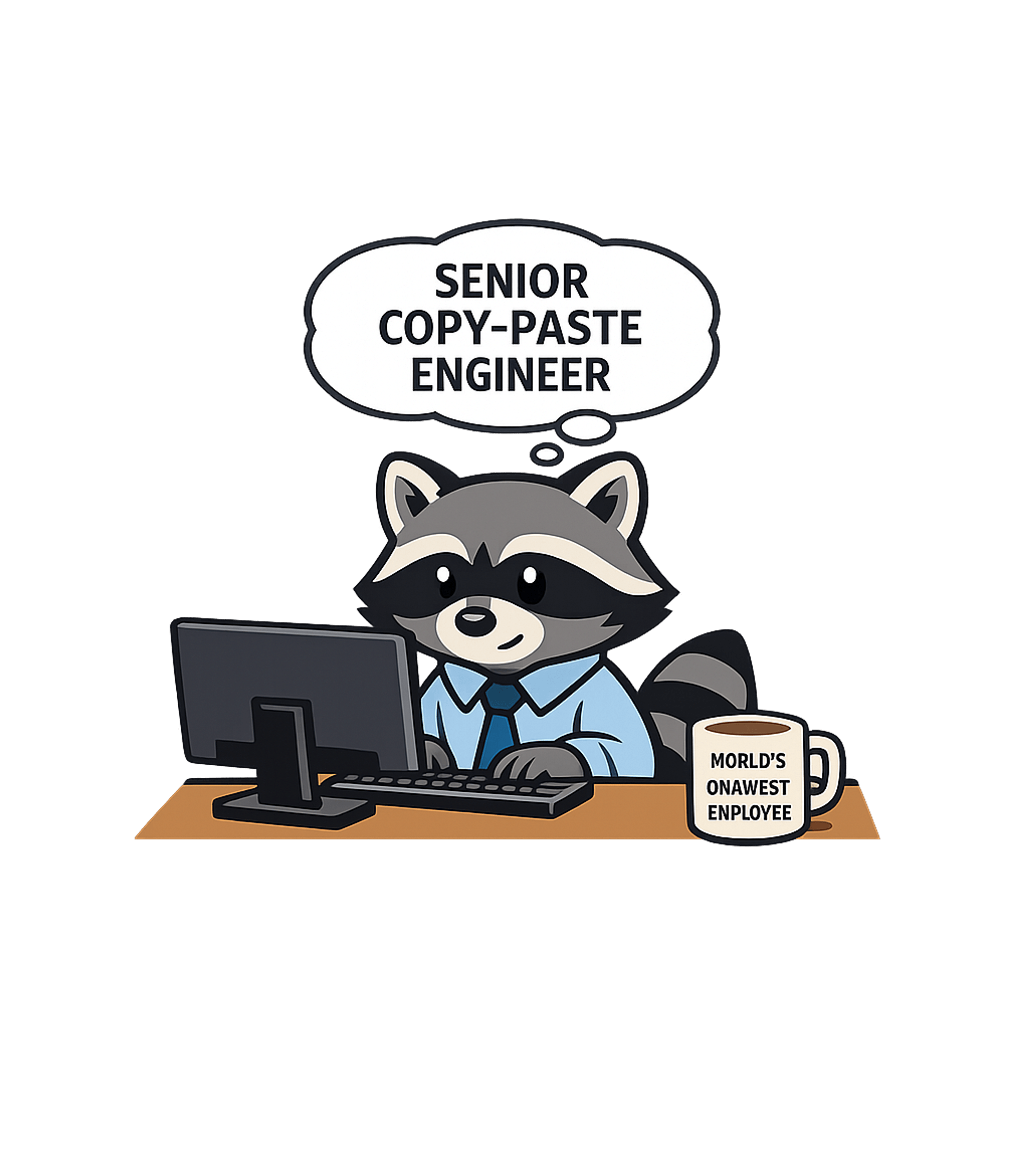 Raccoon Copy-Paste Pro Work / Office Humor Crewneck Sweatshirt featuring Embrace your inner tech expert with this hilarious raccoon s – designed by Geoff Brown @ SunFrog Raccoon Copy-Paste Pro Work / Office Humor Crewneck Sweatshirt featuring Embrace your inner tech expert with this hilarious raccoon s – designed by Geoff Brown @ SunFrog